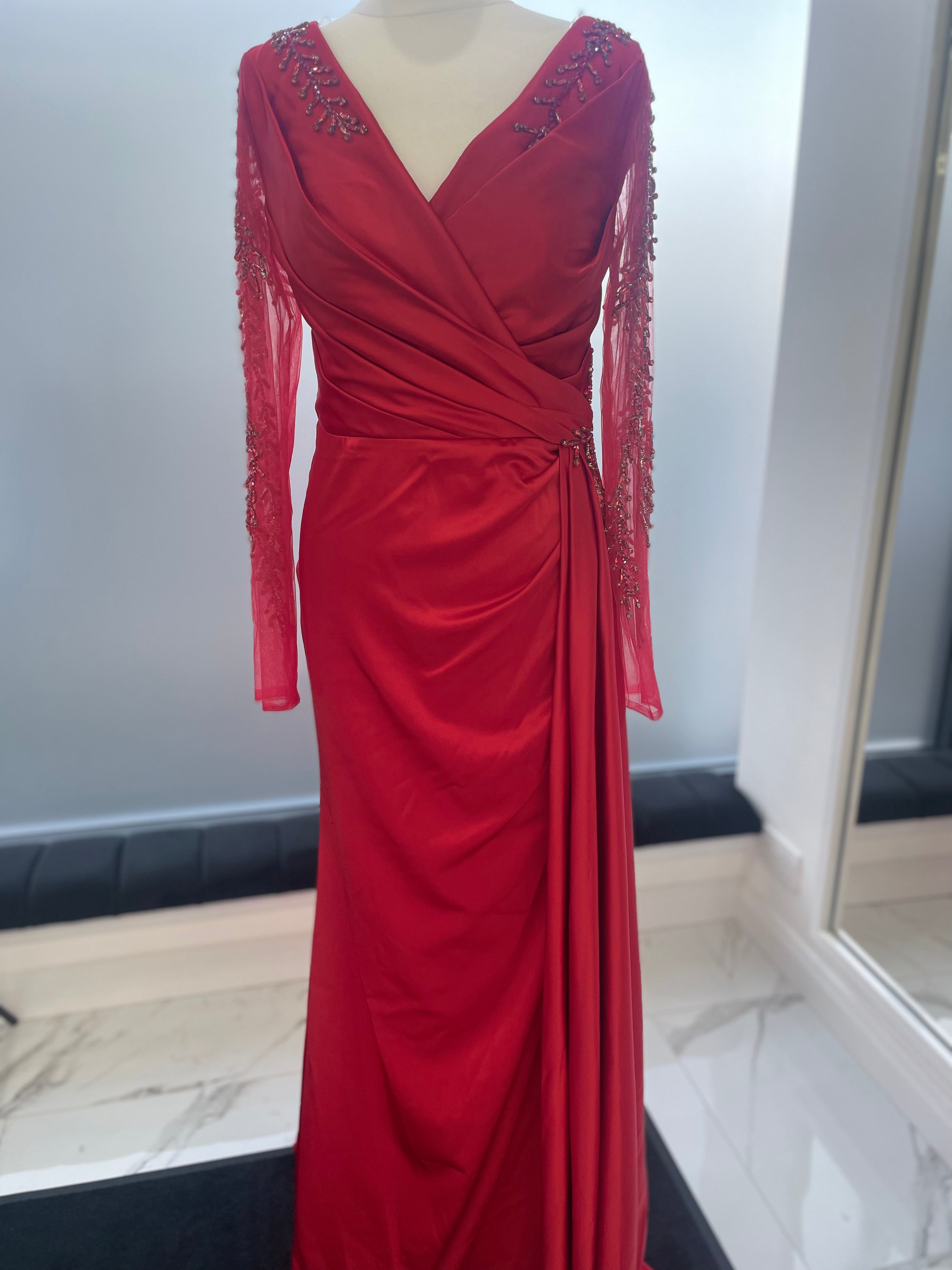 Long sleeve satin Dress