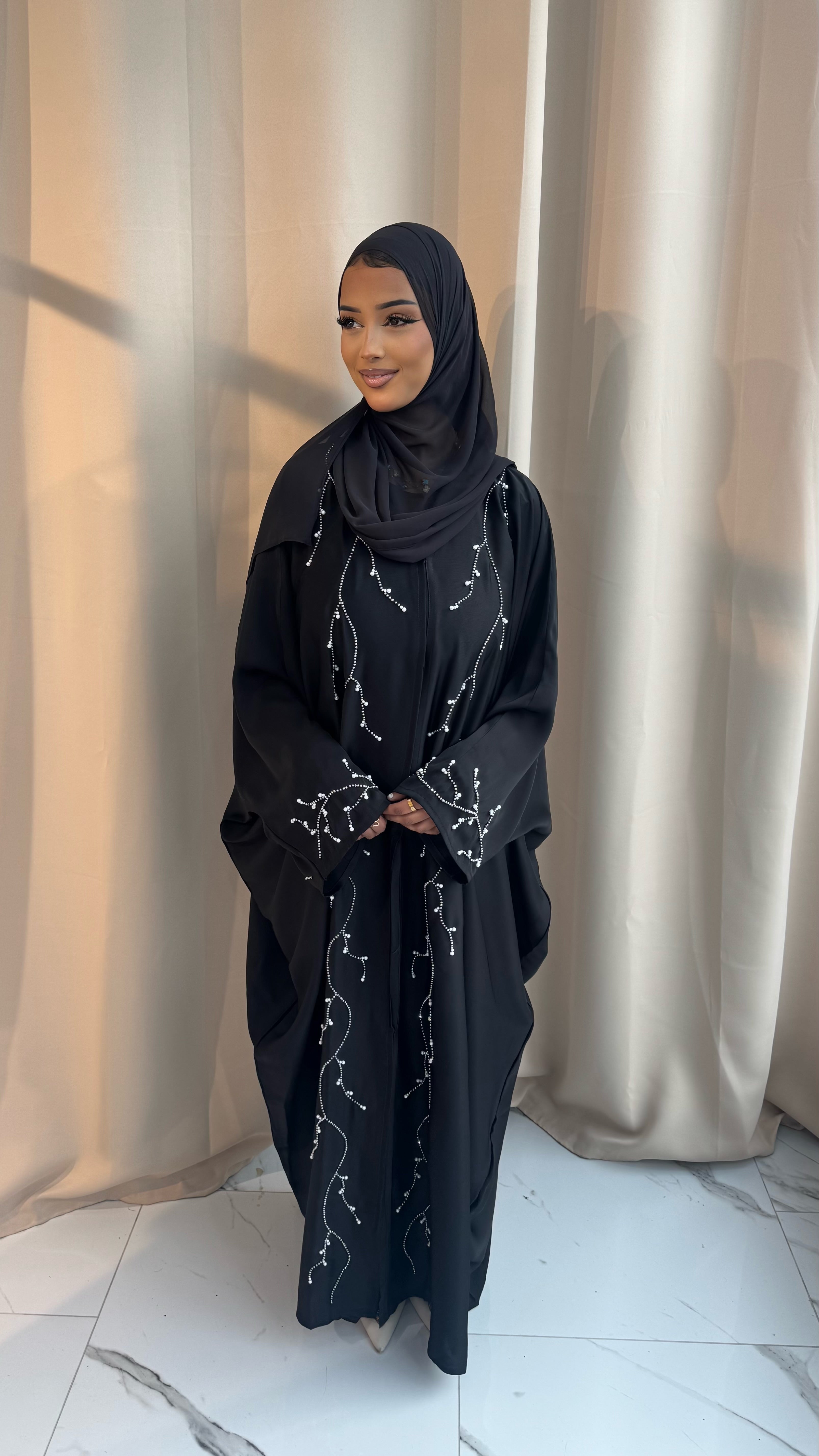 Black Batwing Abaya