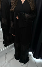 Load image into Gallery viewer, Chiffon and nida beaded Abaya
