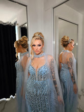 Load image into Gallery viewer, Choker Embellished Feather Dress
