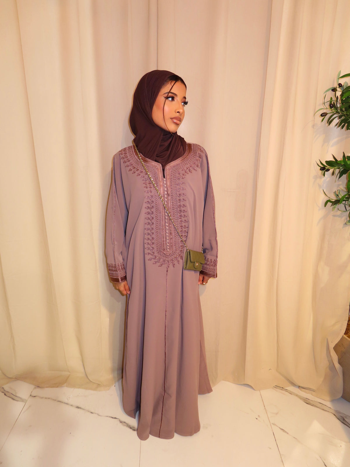 Taupe Gandoura & Hijab