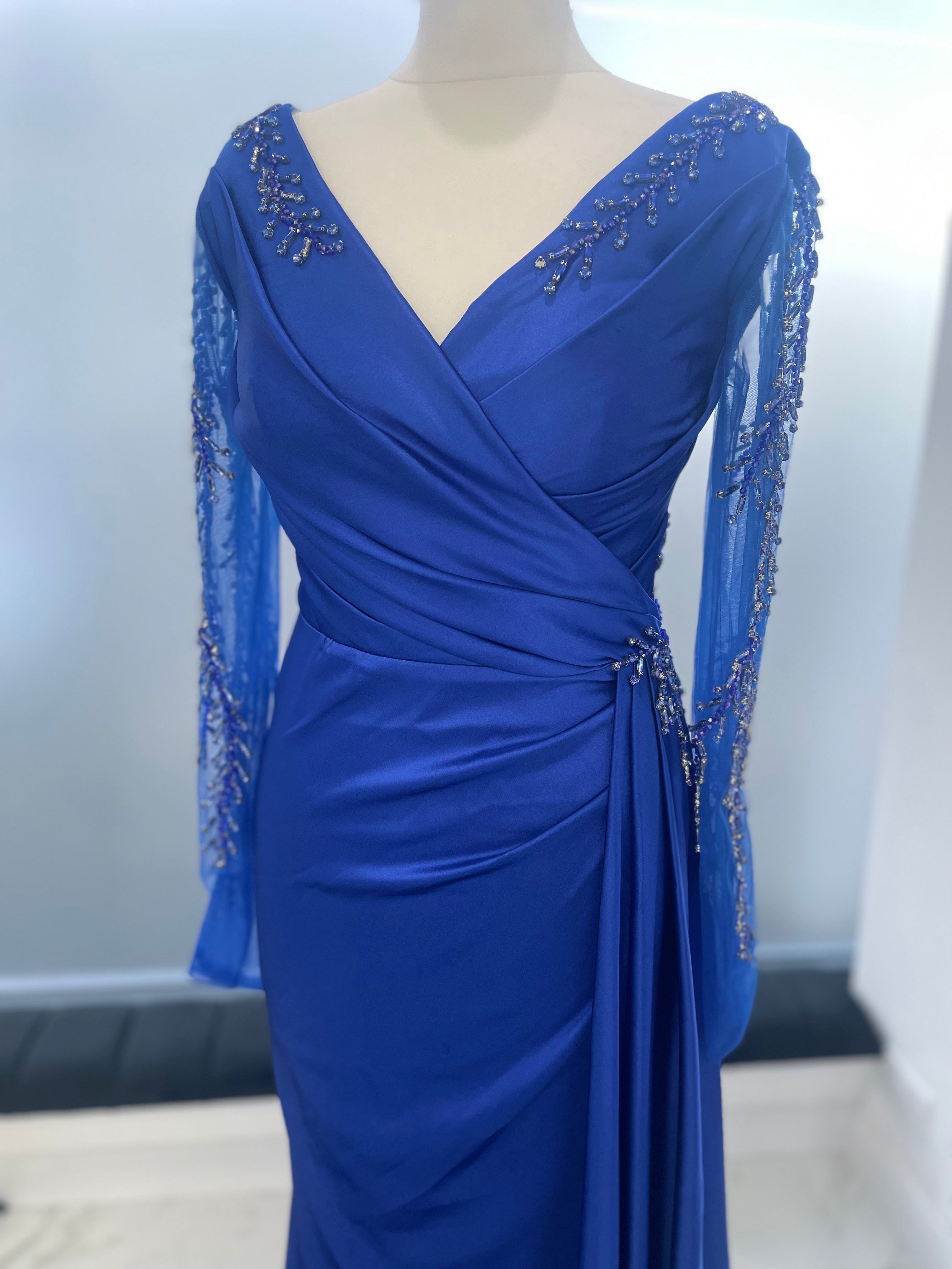Long sleeve satin Dress