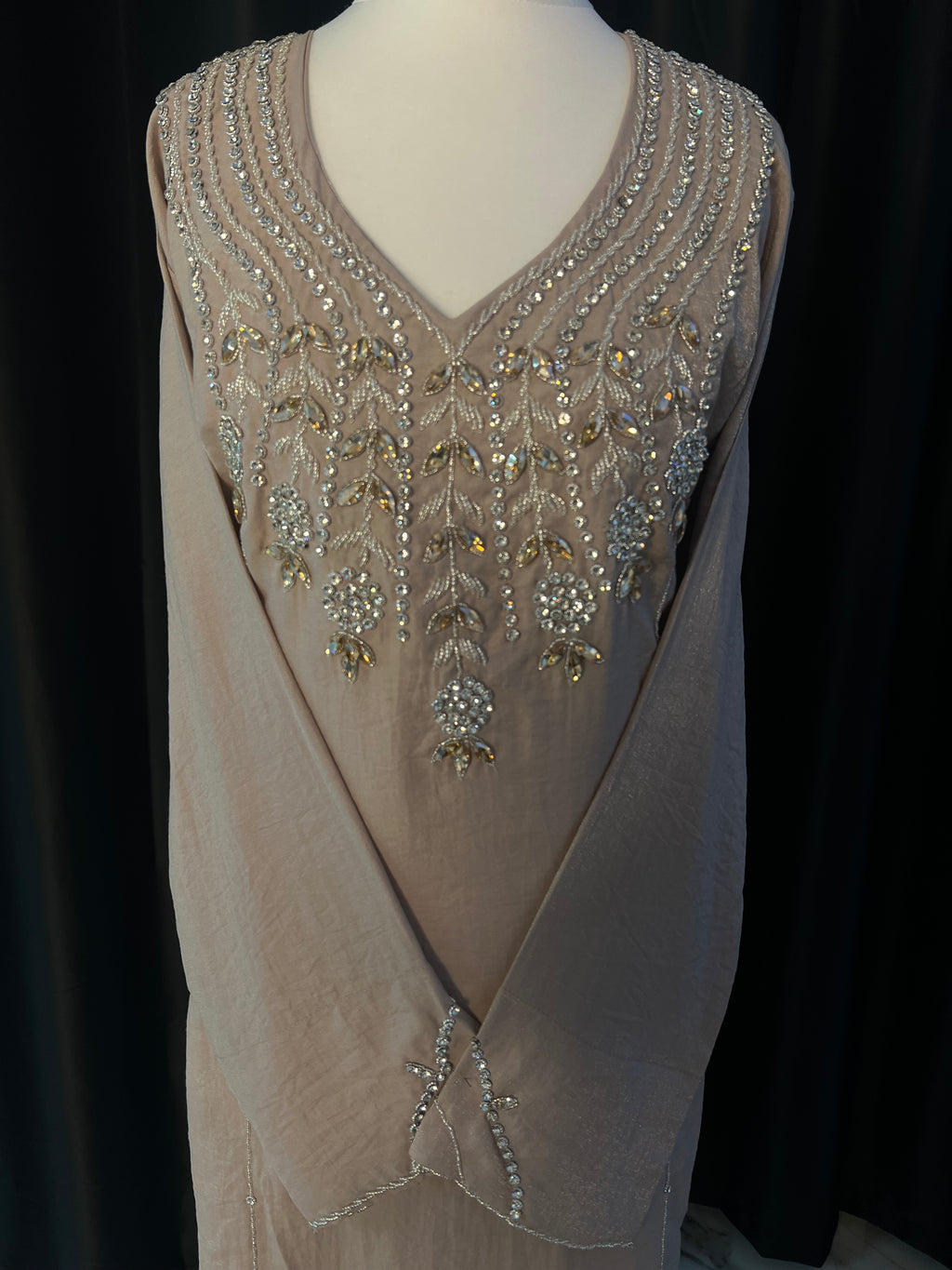 Light Brown Shimmer Makhawer Size (54)