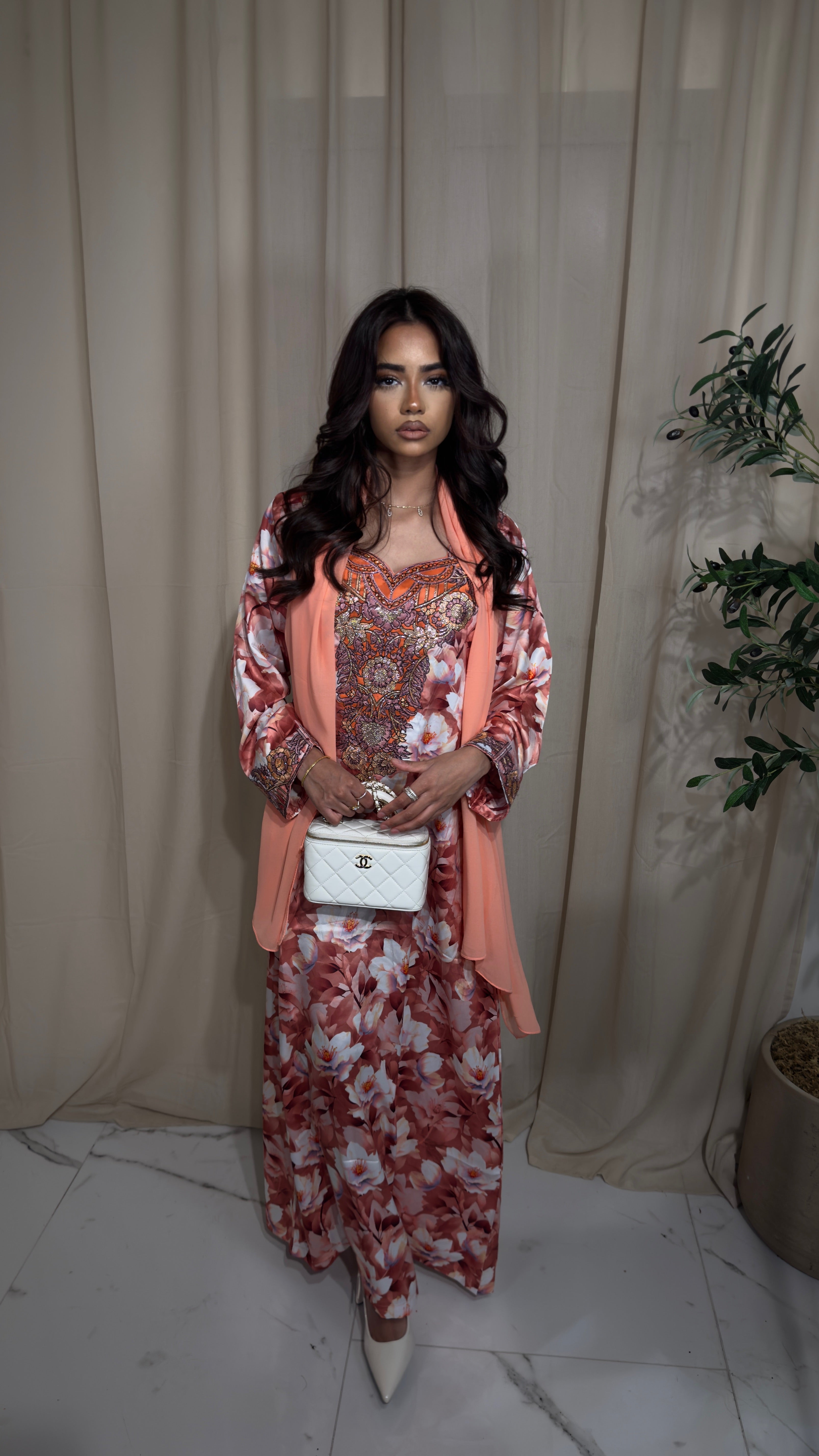 Orange Floral Makhawer & Sheila