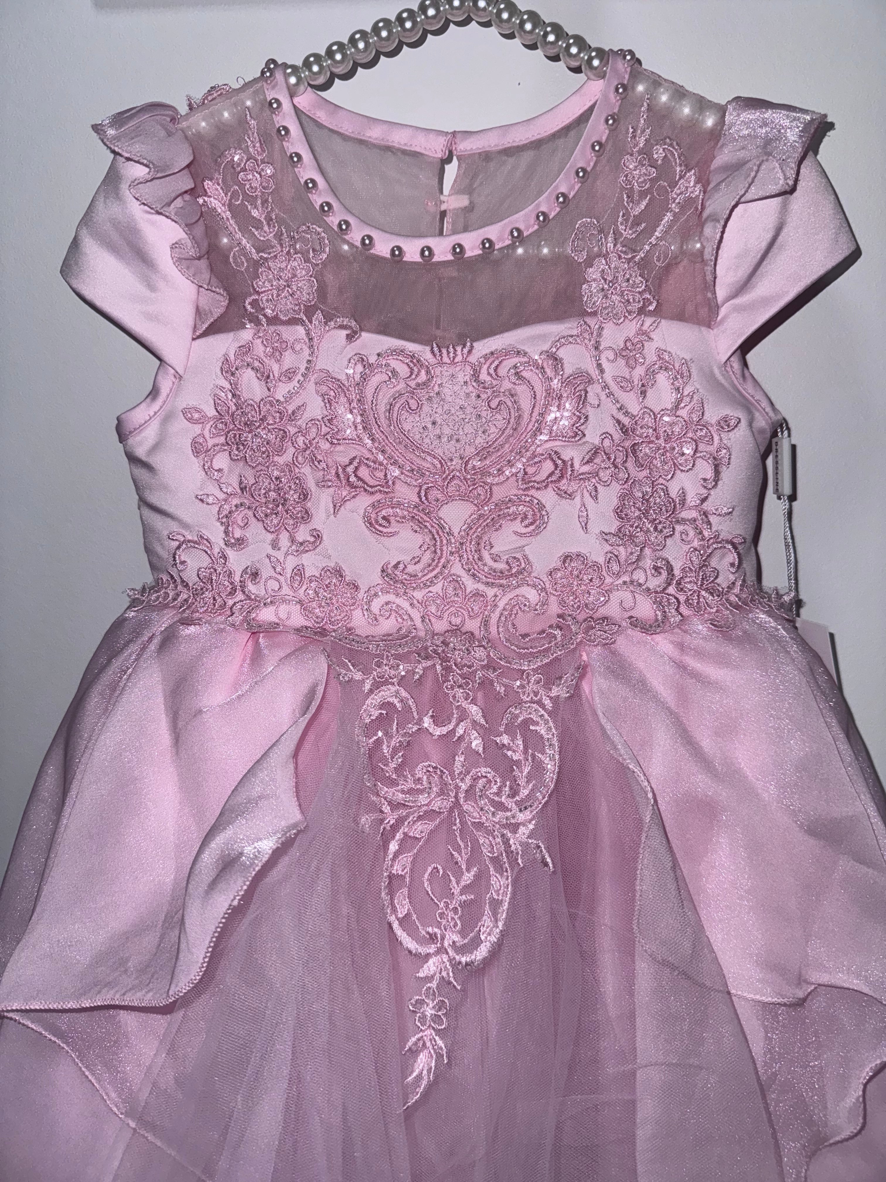 Lace and Pearl Party Dress