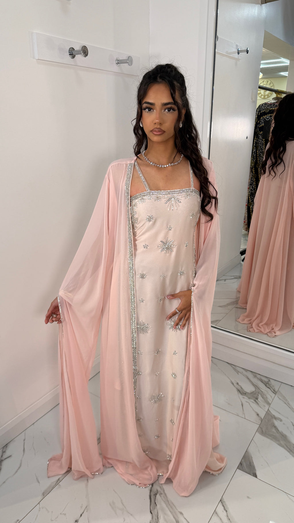 VIP Baby Pink Emirati Dress