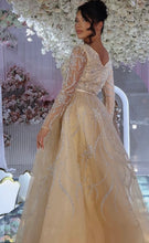 Load image into Gallery viewer, Long sleeve embellished dress
