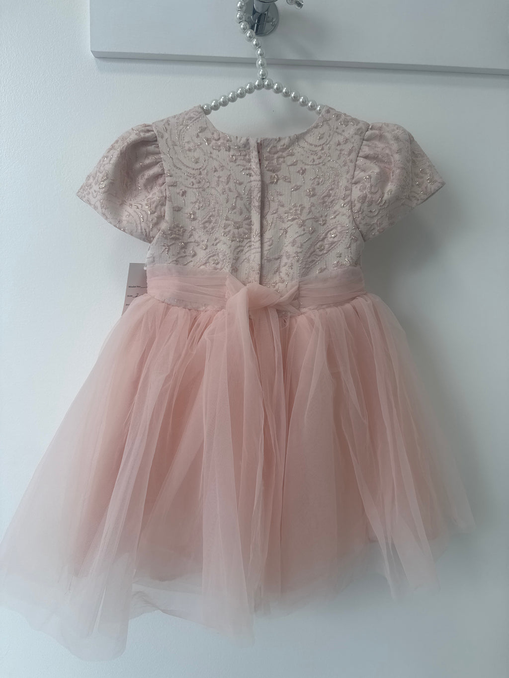 Pink bow dress