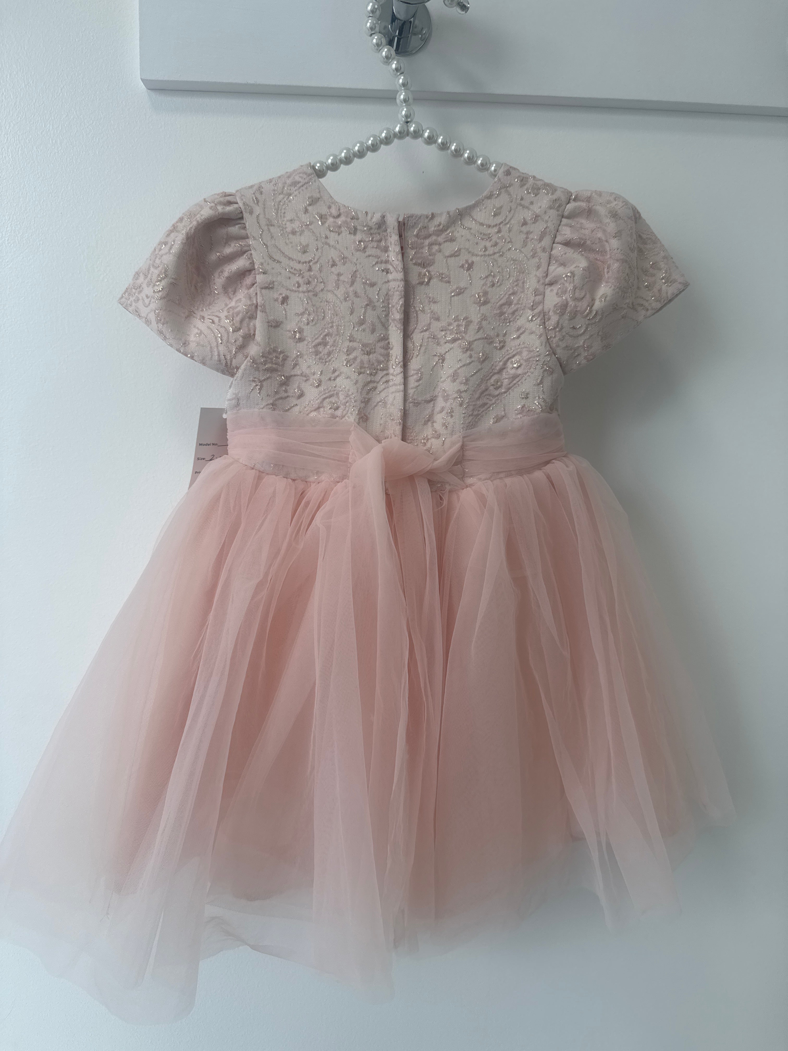 Pink bow dress