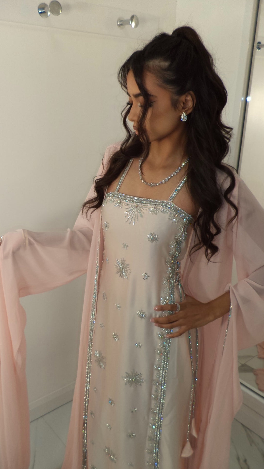 VIP Baby Pink Emirati Dress