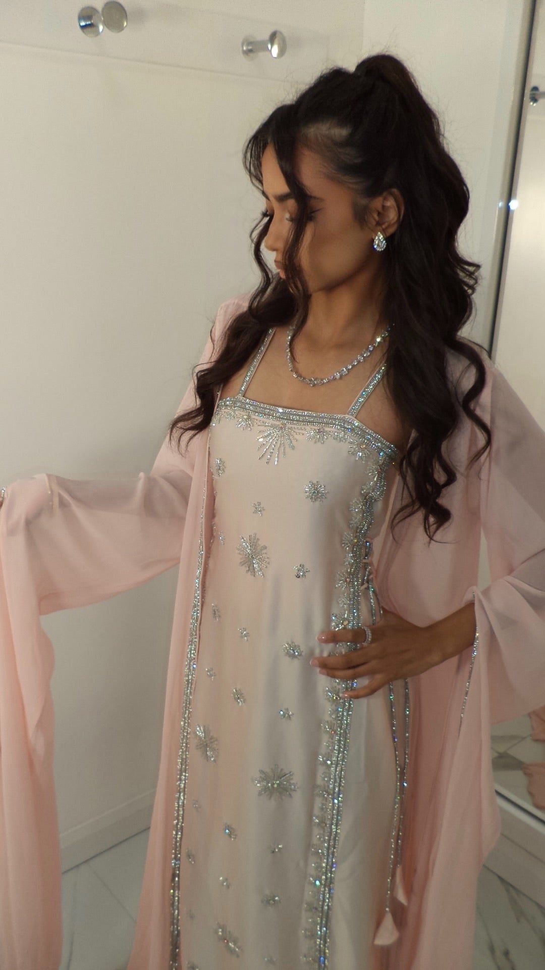 VIP Baby Pink Emirati Dress