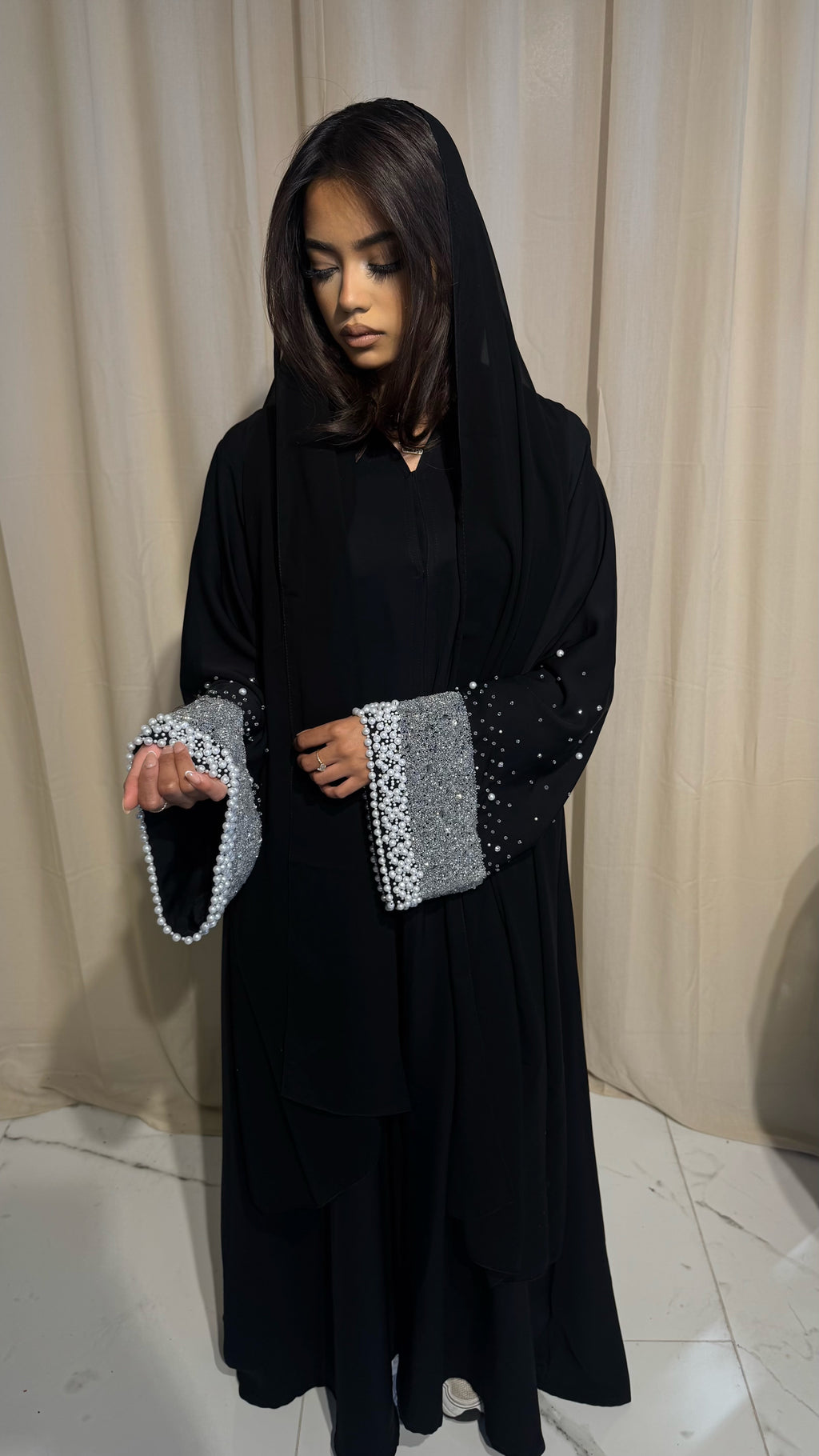 VIP Heavy Embellished Abaya & Hijab