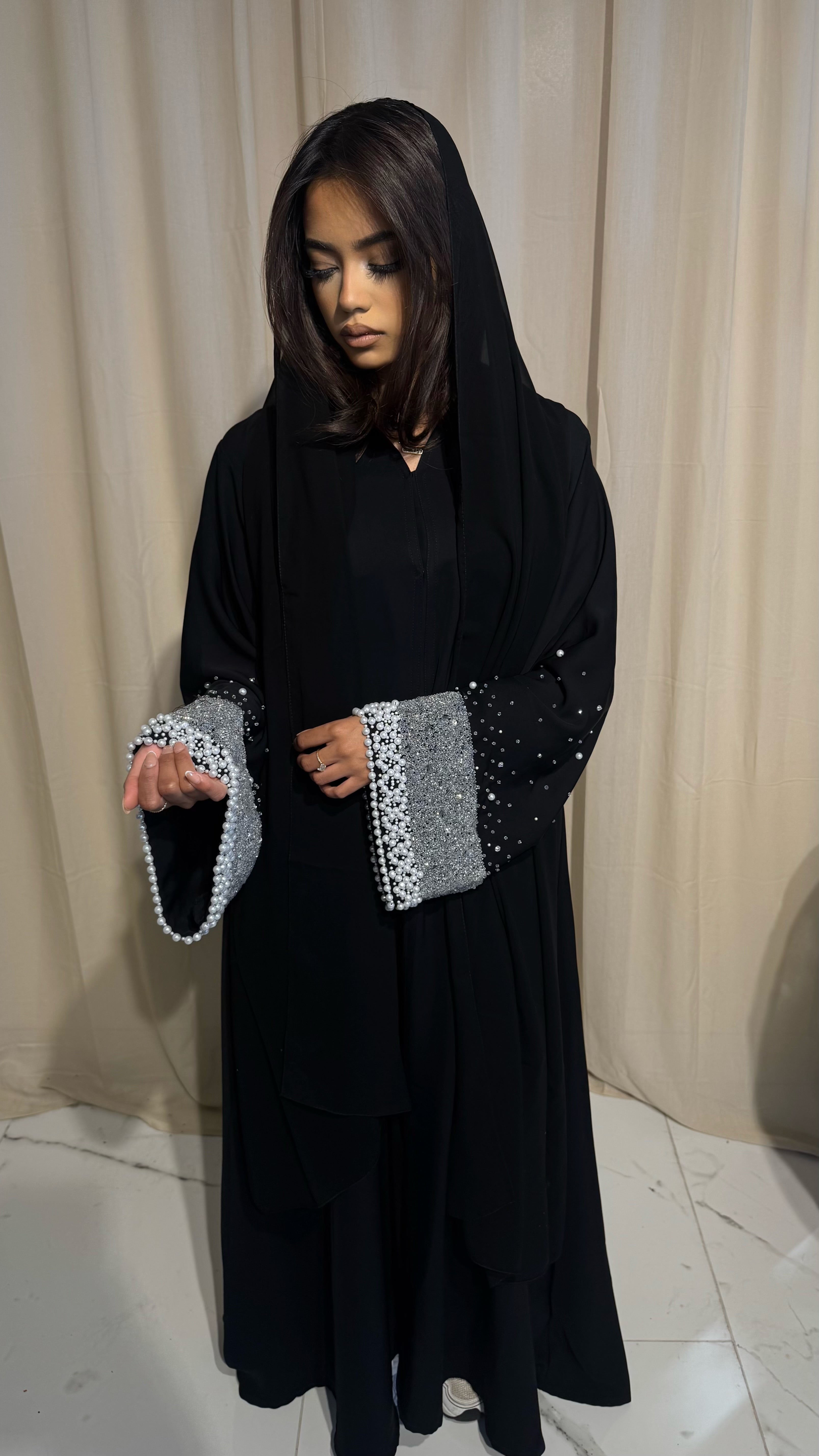 VIP Heavy Embellished Abaya & Hijab