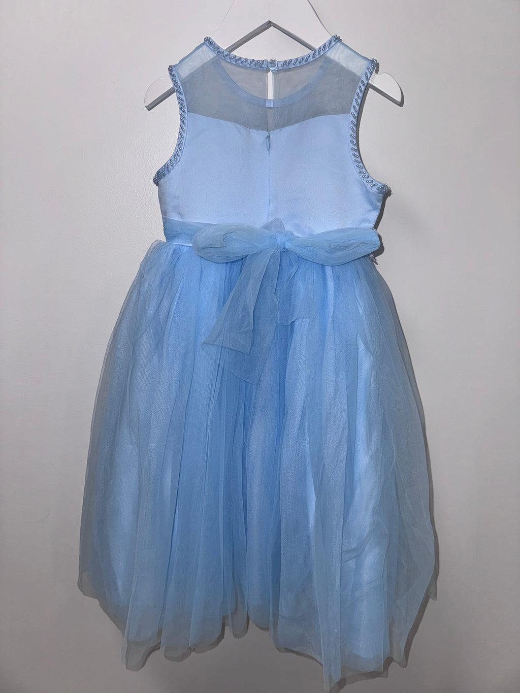 Baby Blue Flower Party Dress