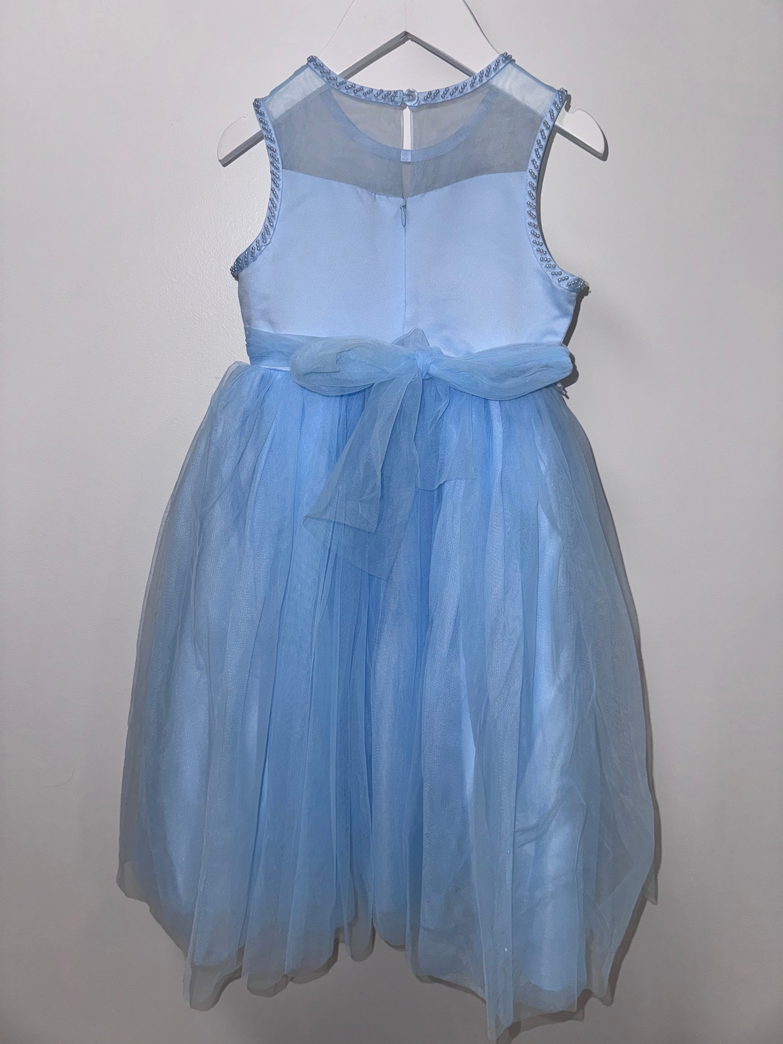 Baby Blue Flower Party Dress