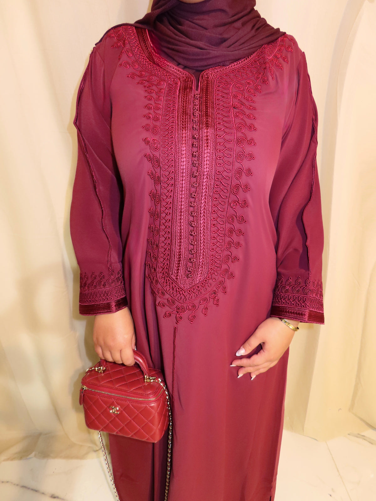 Maroon Gandoura & Hijab