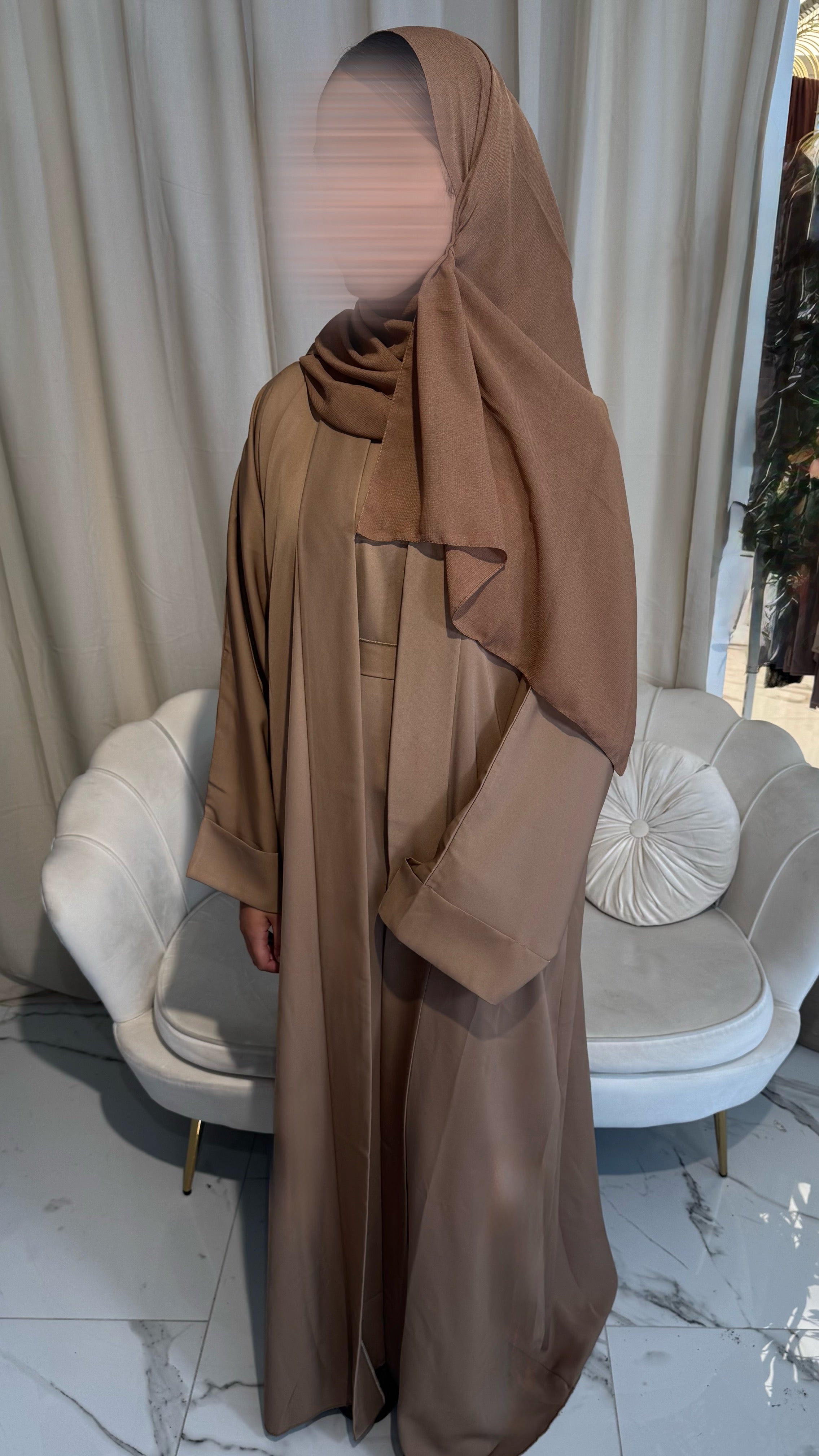 Brown 4 Piece Abaya