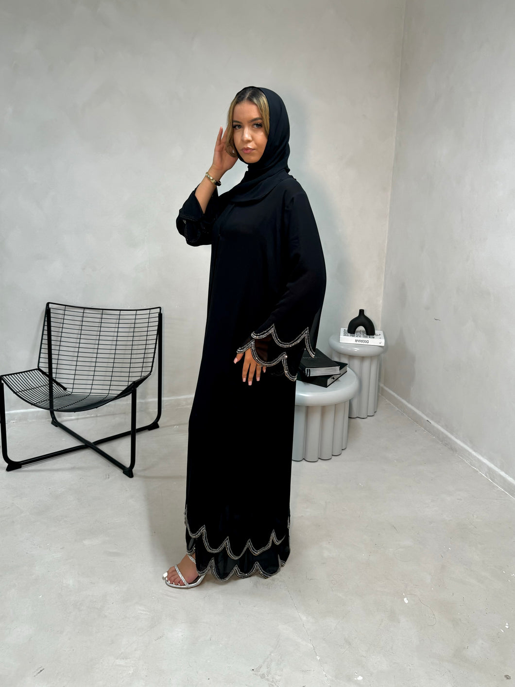 LUJAYN Double Chiffon Abaya