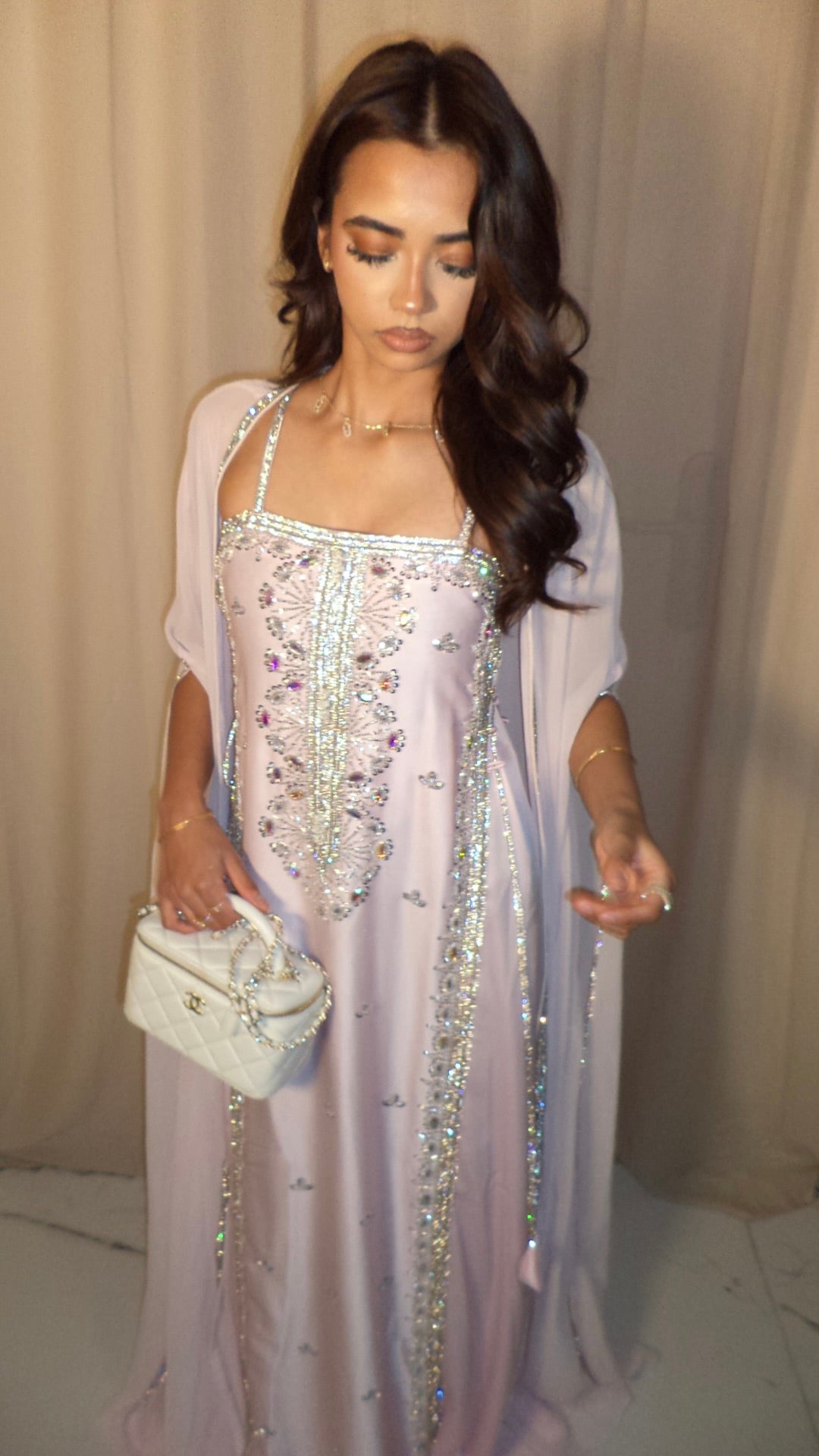 Baby Pink corset Emirati dress