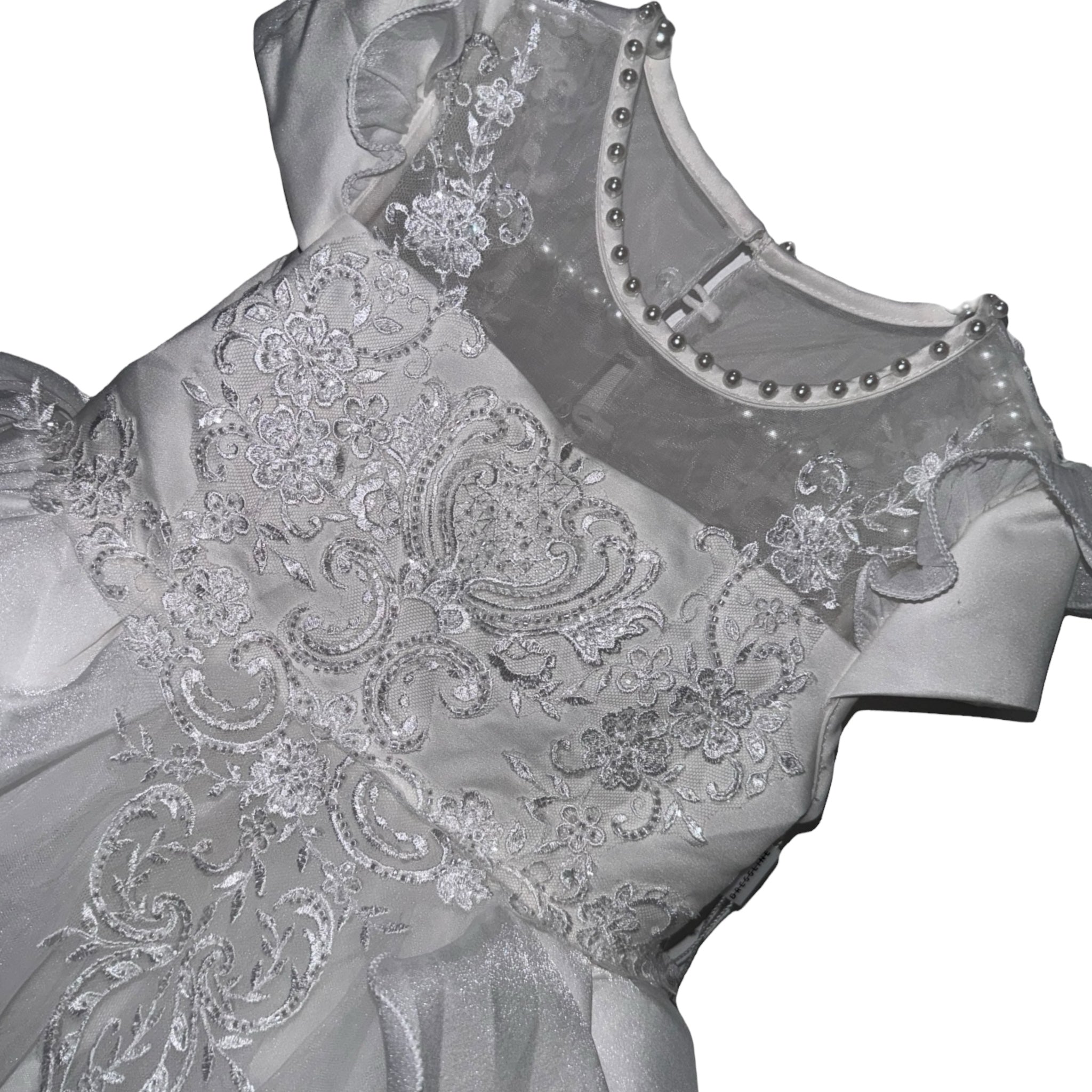 Lace and Pearl Party Dress