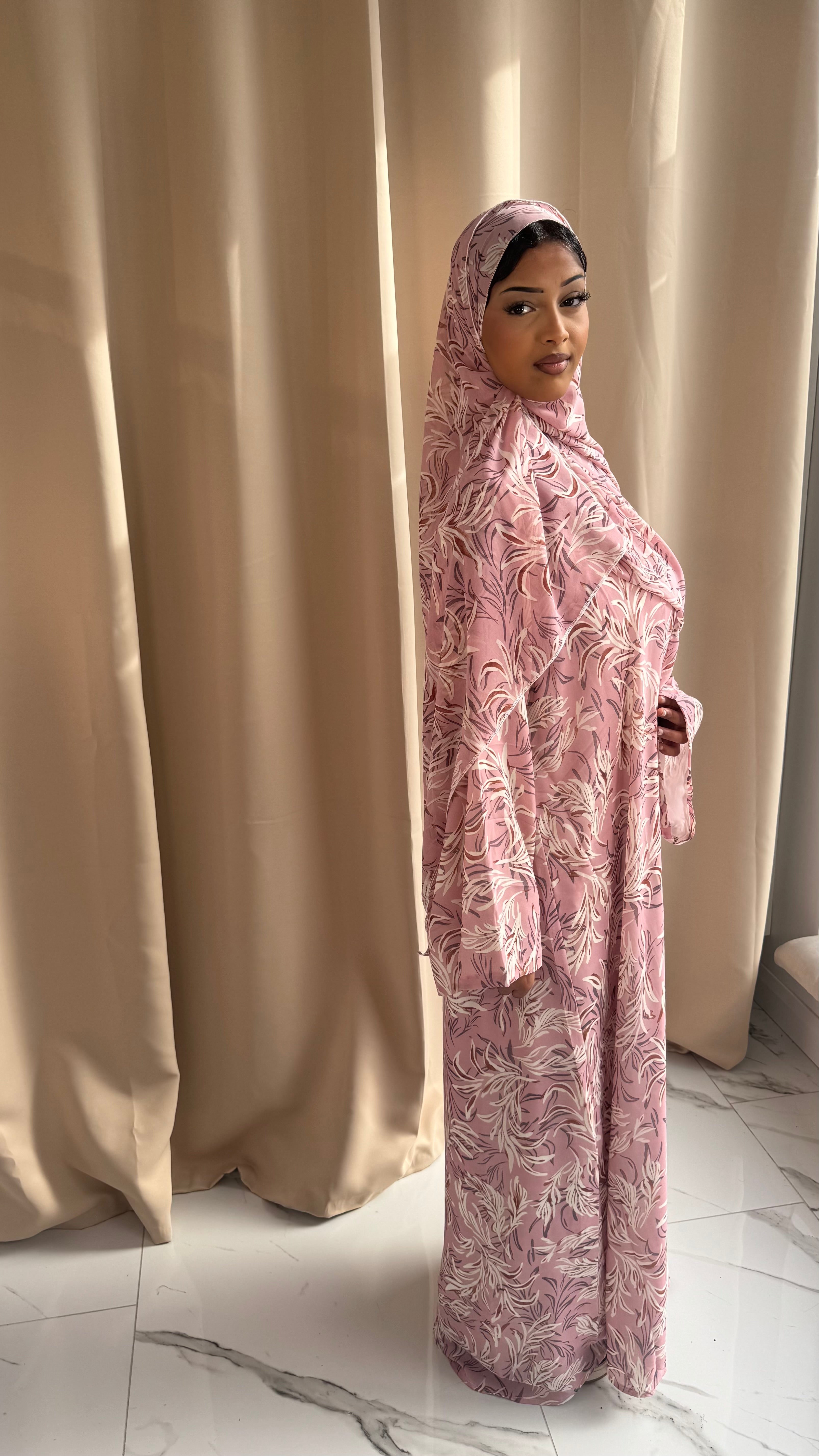 Blossom Chiffon Abaya