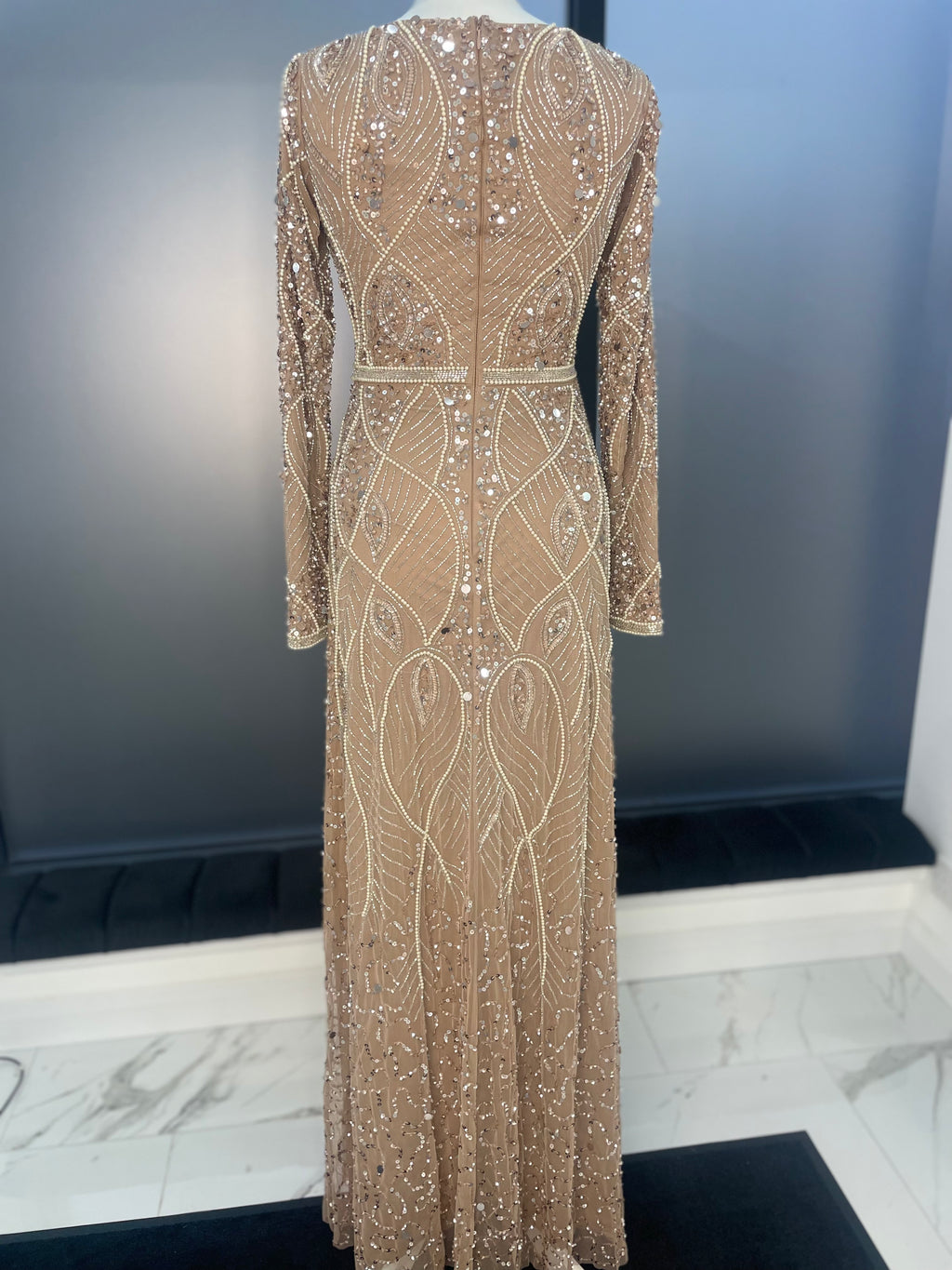 Mocha Modest Dress