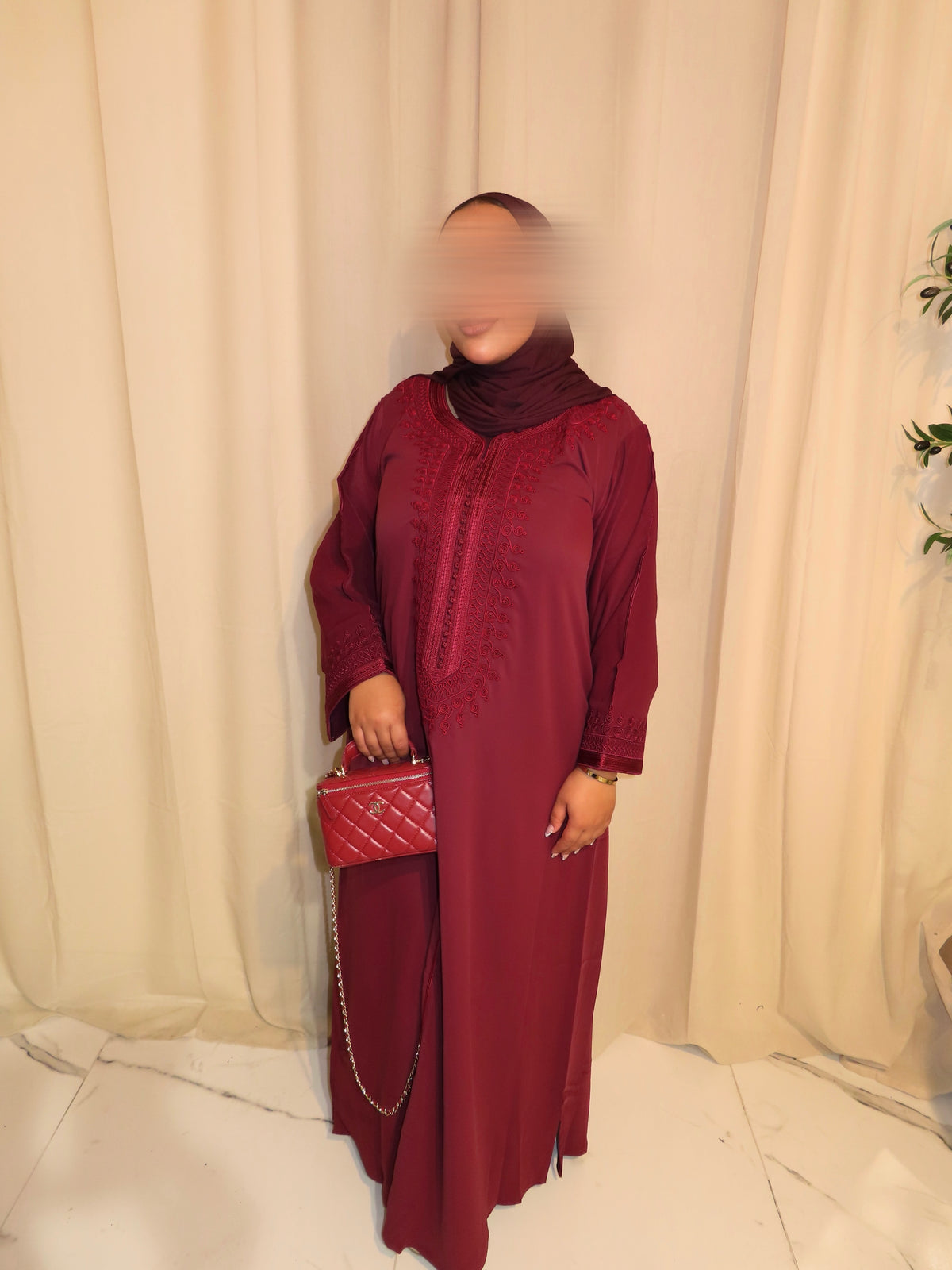 Maroon Gandoura & Hijab