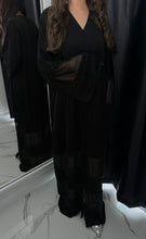 Load image into Gallery viewer, Chiffon and nida beaded Abaya
