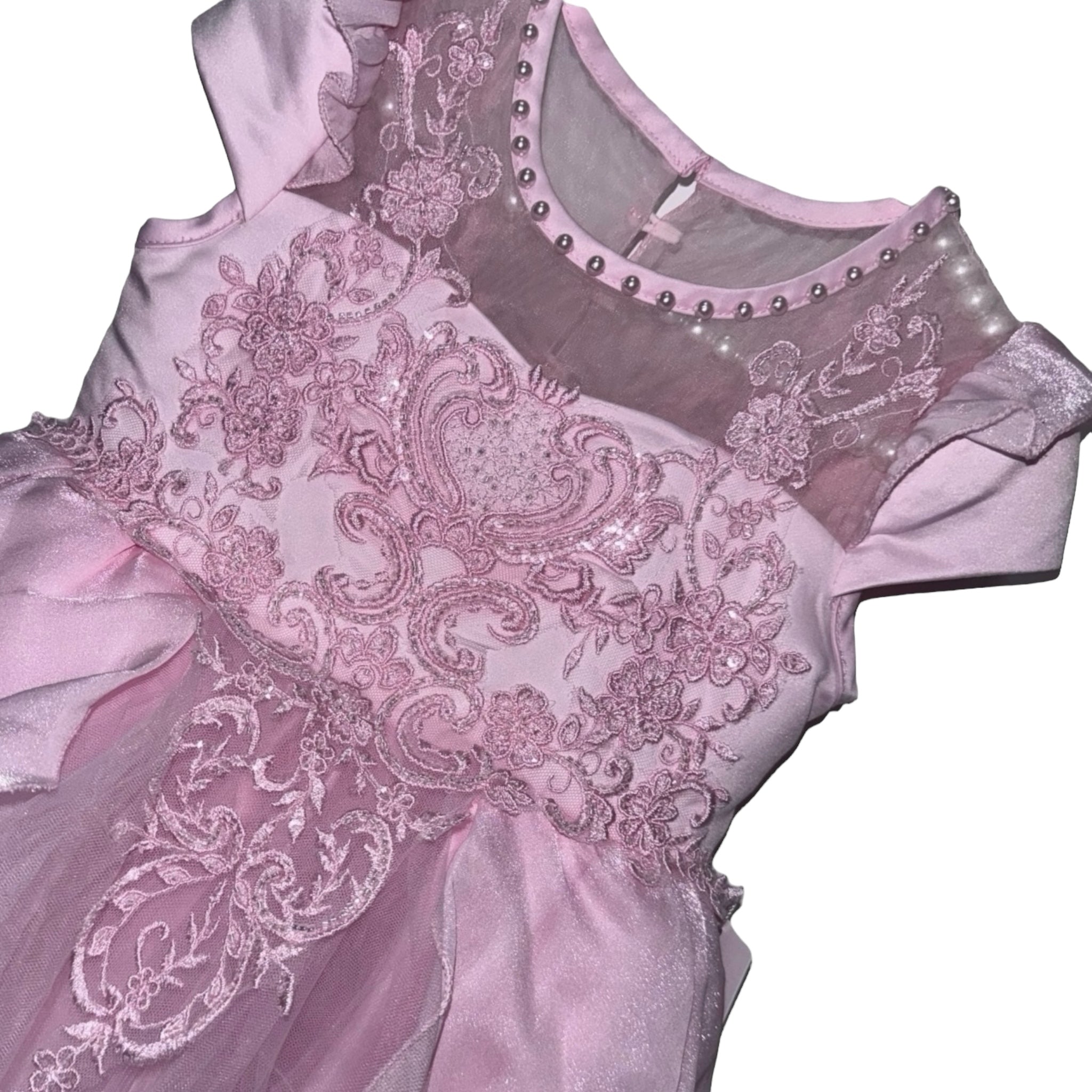 Lace and Pearl Party Dress