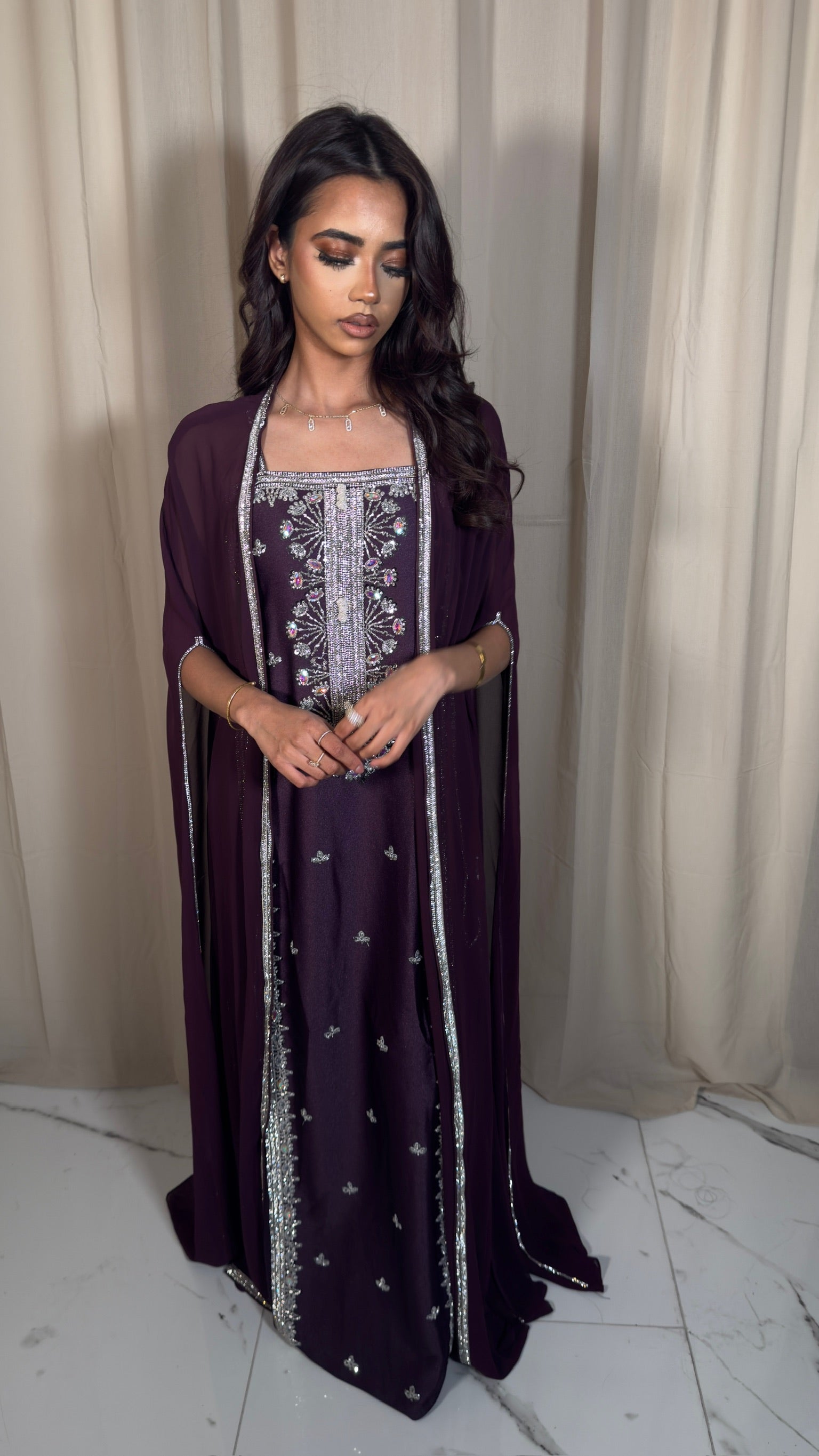 fitted lace wedding dress Purple Corset Dress – Dona Matoshi