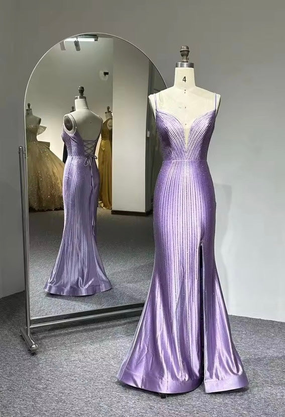 Lilac Rhinestone dress