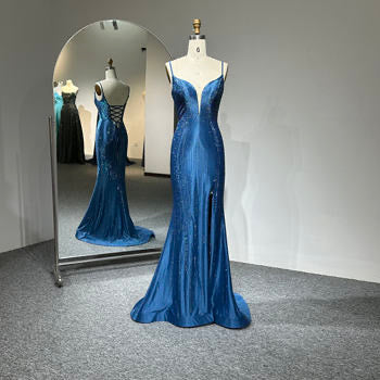 Blue Rhinestone dress