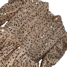 Load image into Gallery viewer, Long sleeve short sequin dress
