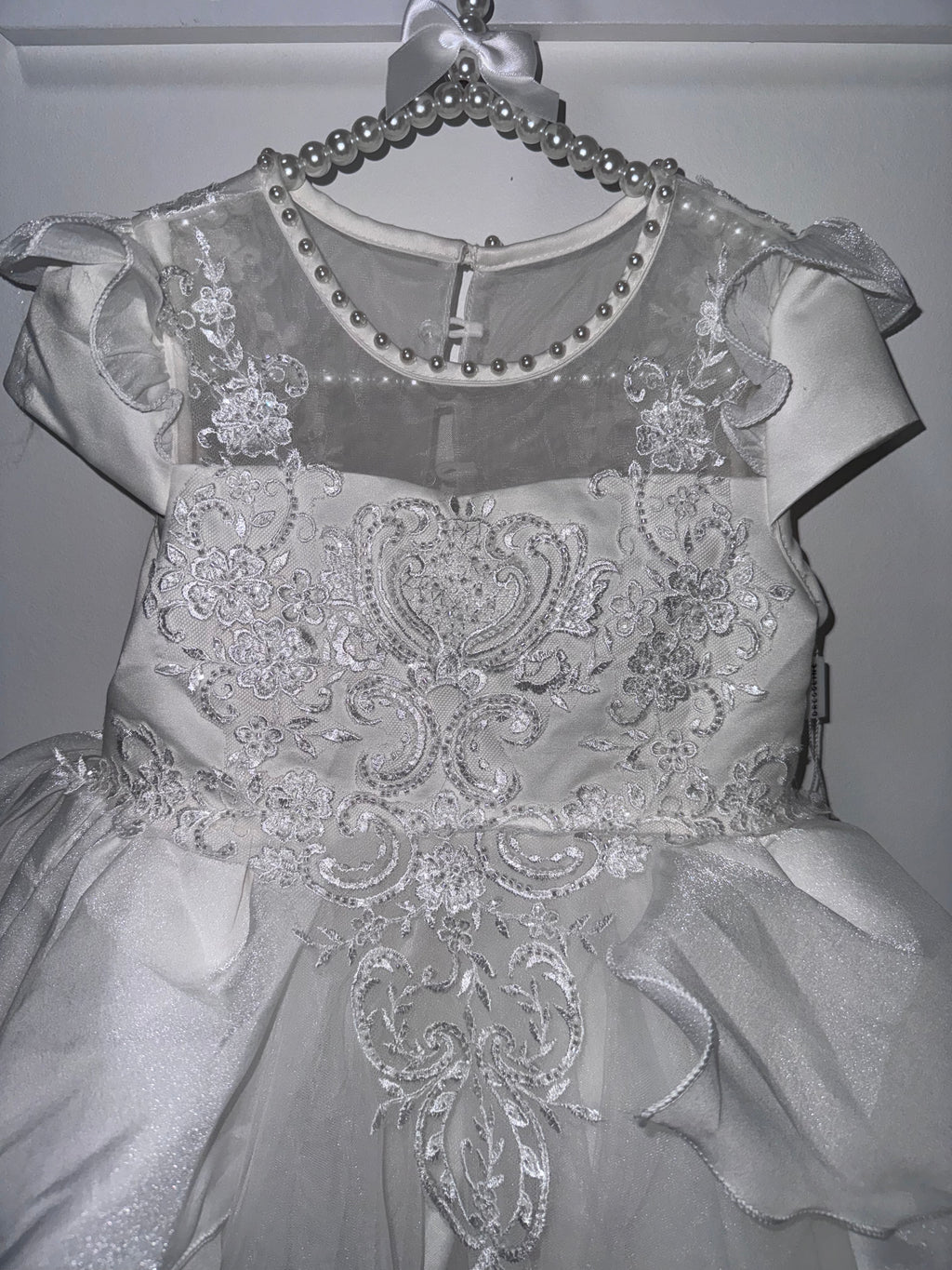 Lace and Pearl Party Dress