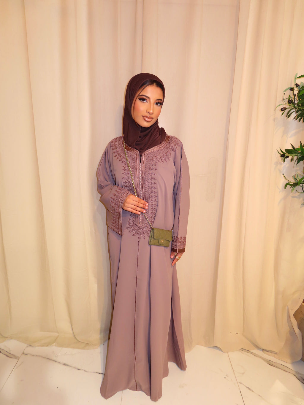 Taupe Gandoura & Hijab