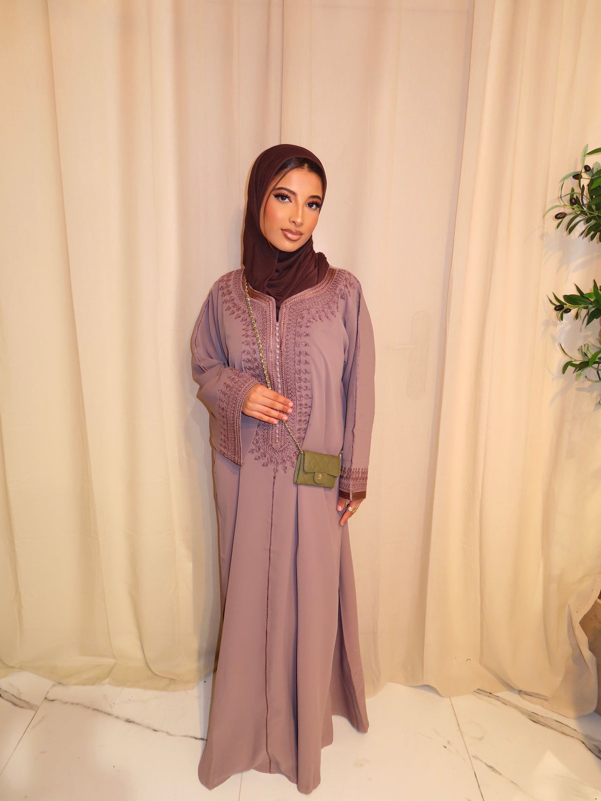 Taupe Gandoura & Hijab