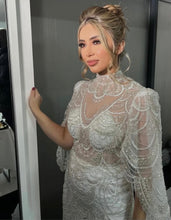 Load image into Gallery viewer, White cape sleeve dress
