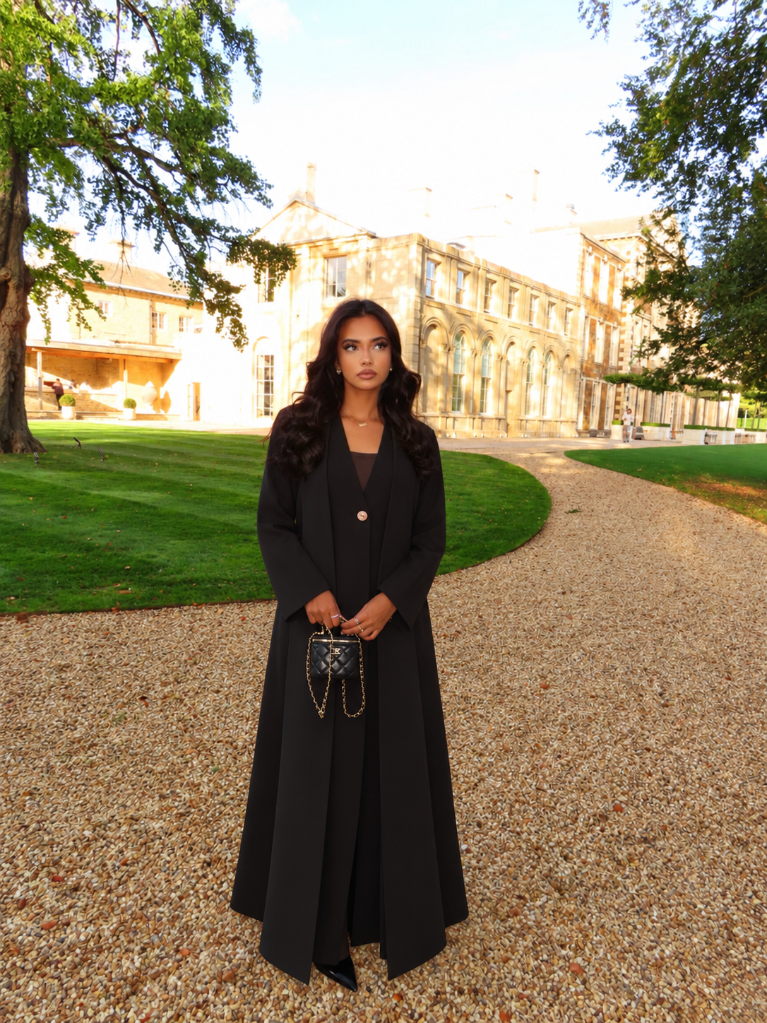 Black Abaya Coat & Hijab