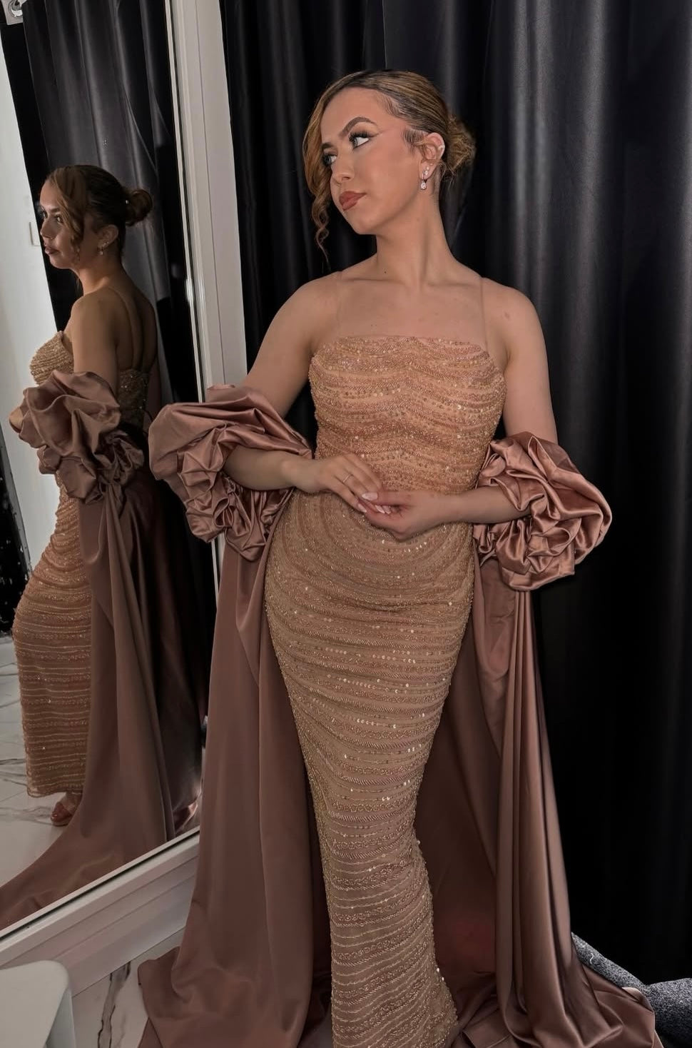 Puff sleeve dress