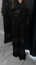 Load image into Gallery viewer, Chiffon and nida beaded Abaya

