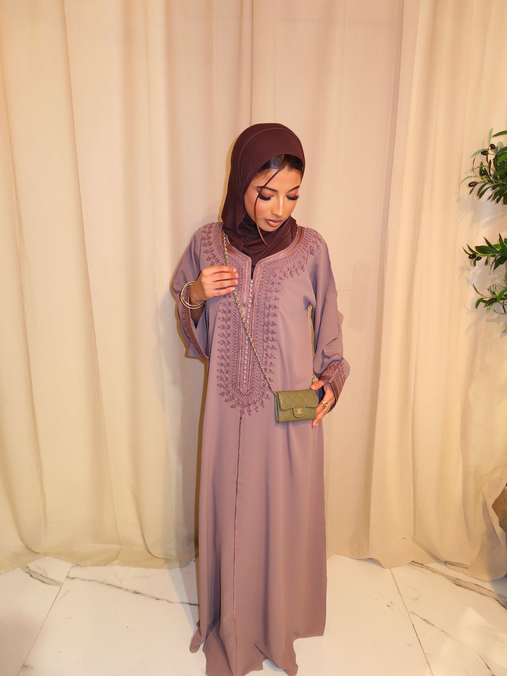 Taupe Gandoura & Hijab