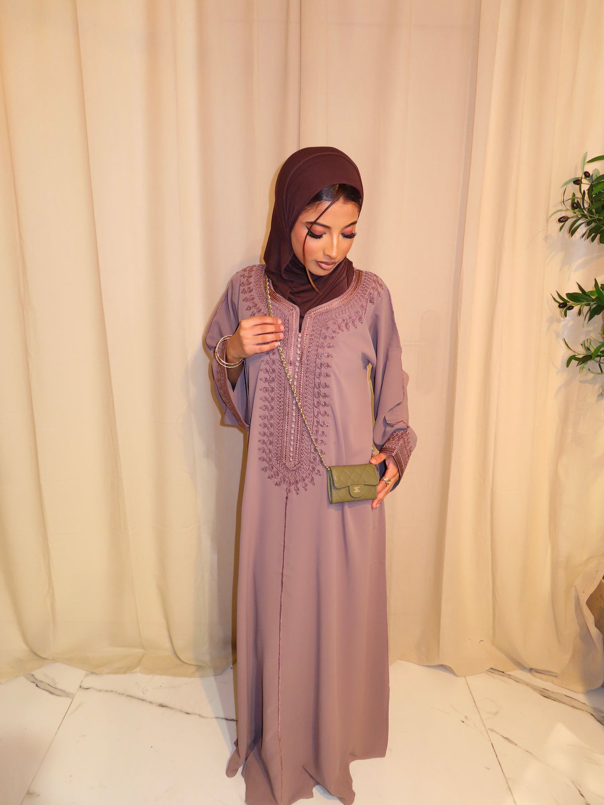 Taupe Gandoura & Hijab