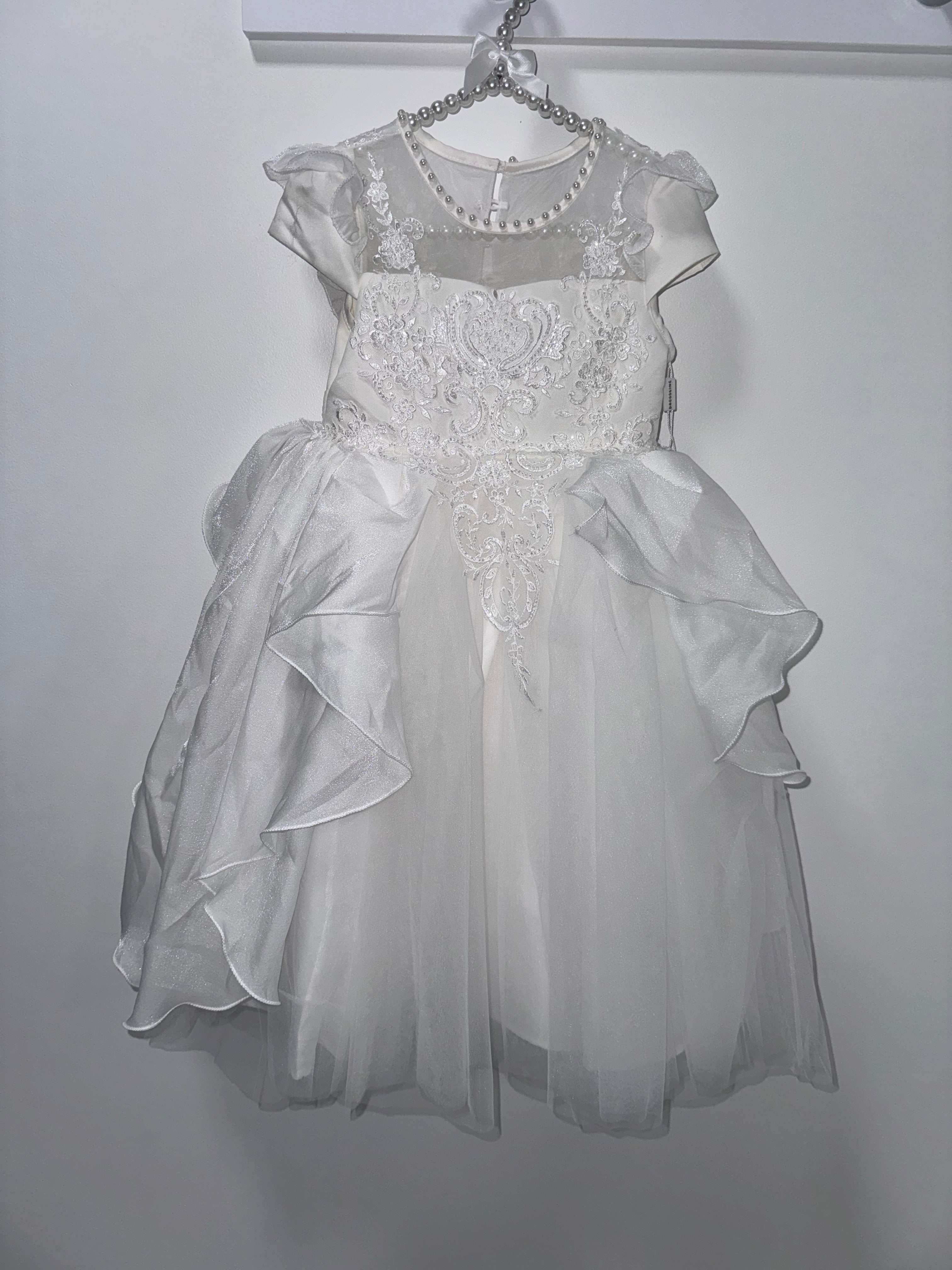 Lace and Pearl Party Dress