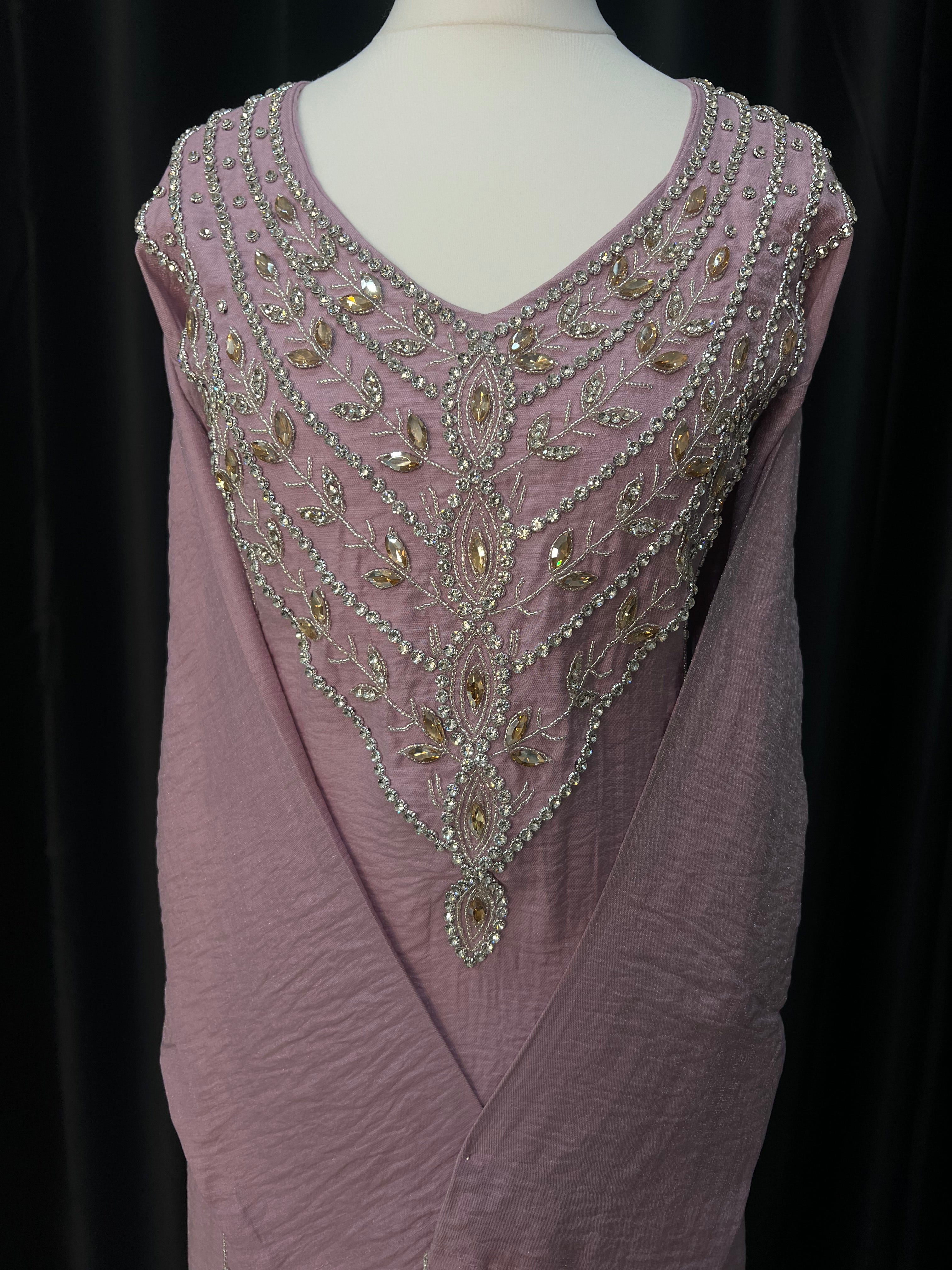 Light Purple Shimmer Makhawer Size (56)