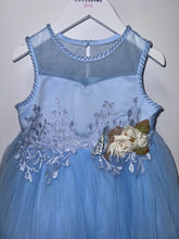 Load image into Gallery viewer, Baby Blue Flower Party Dress
