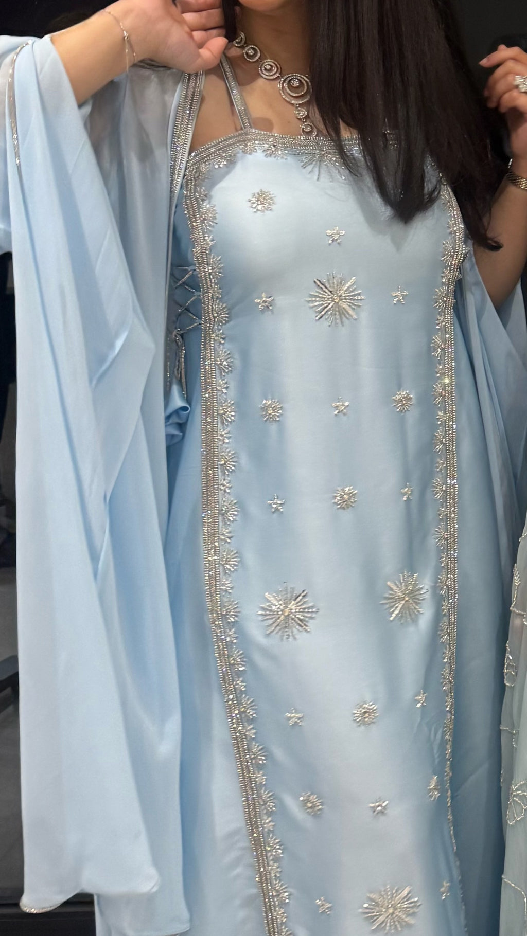 VIP Baby Blue Emirati Dress