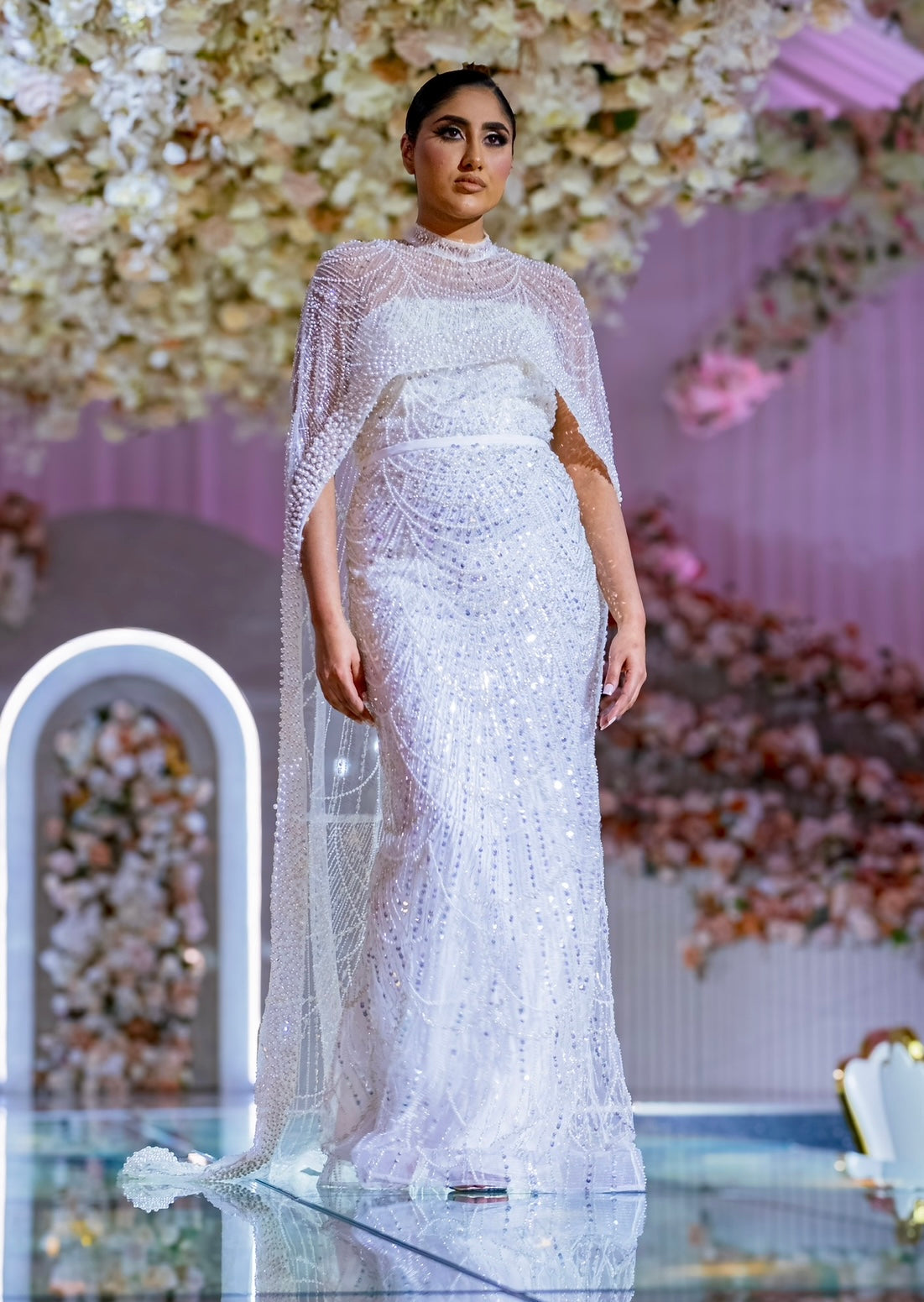 Cape beaded dress