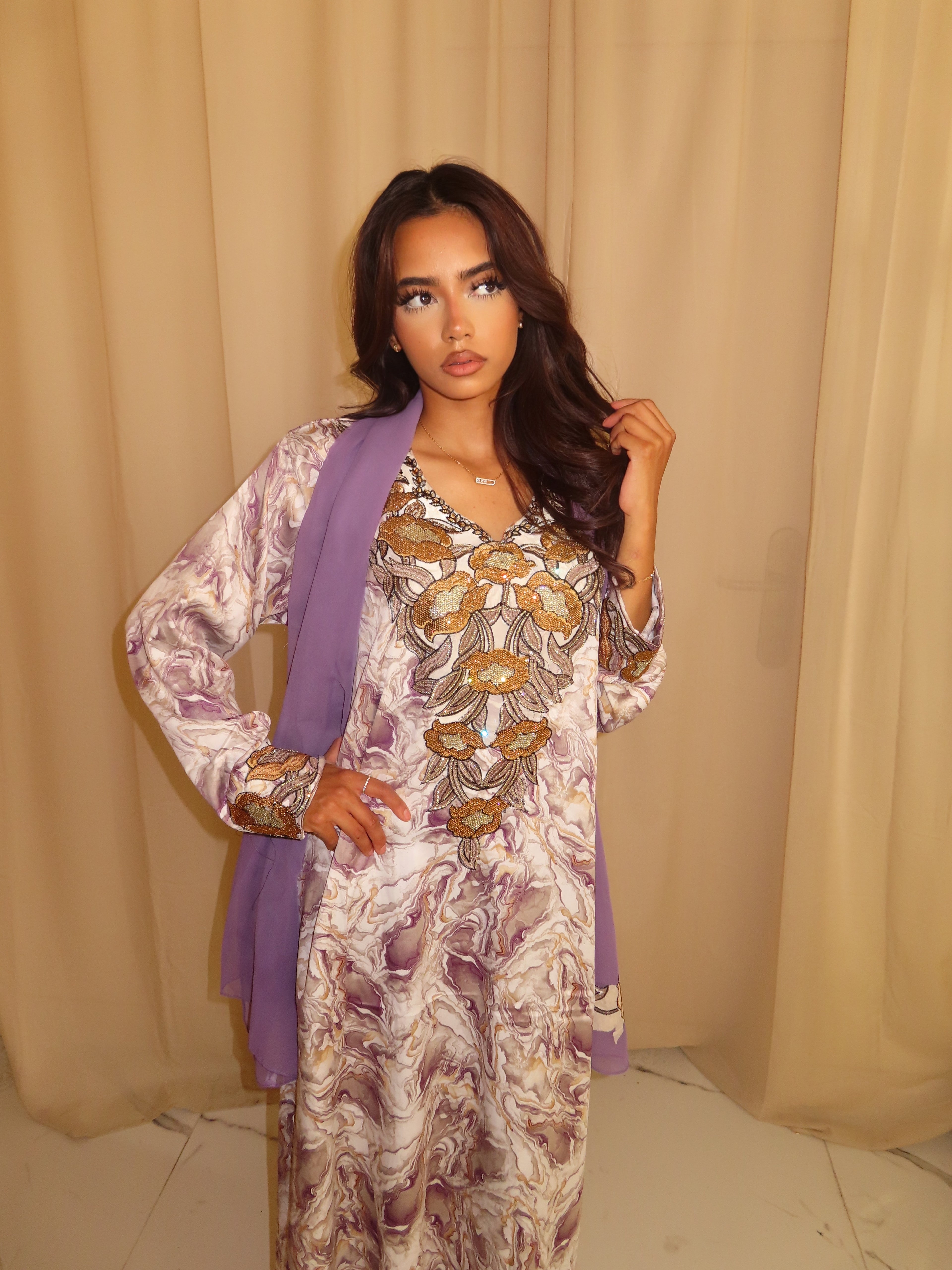 Purple and Gold Makhawer & sheila
