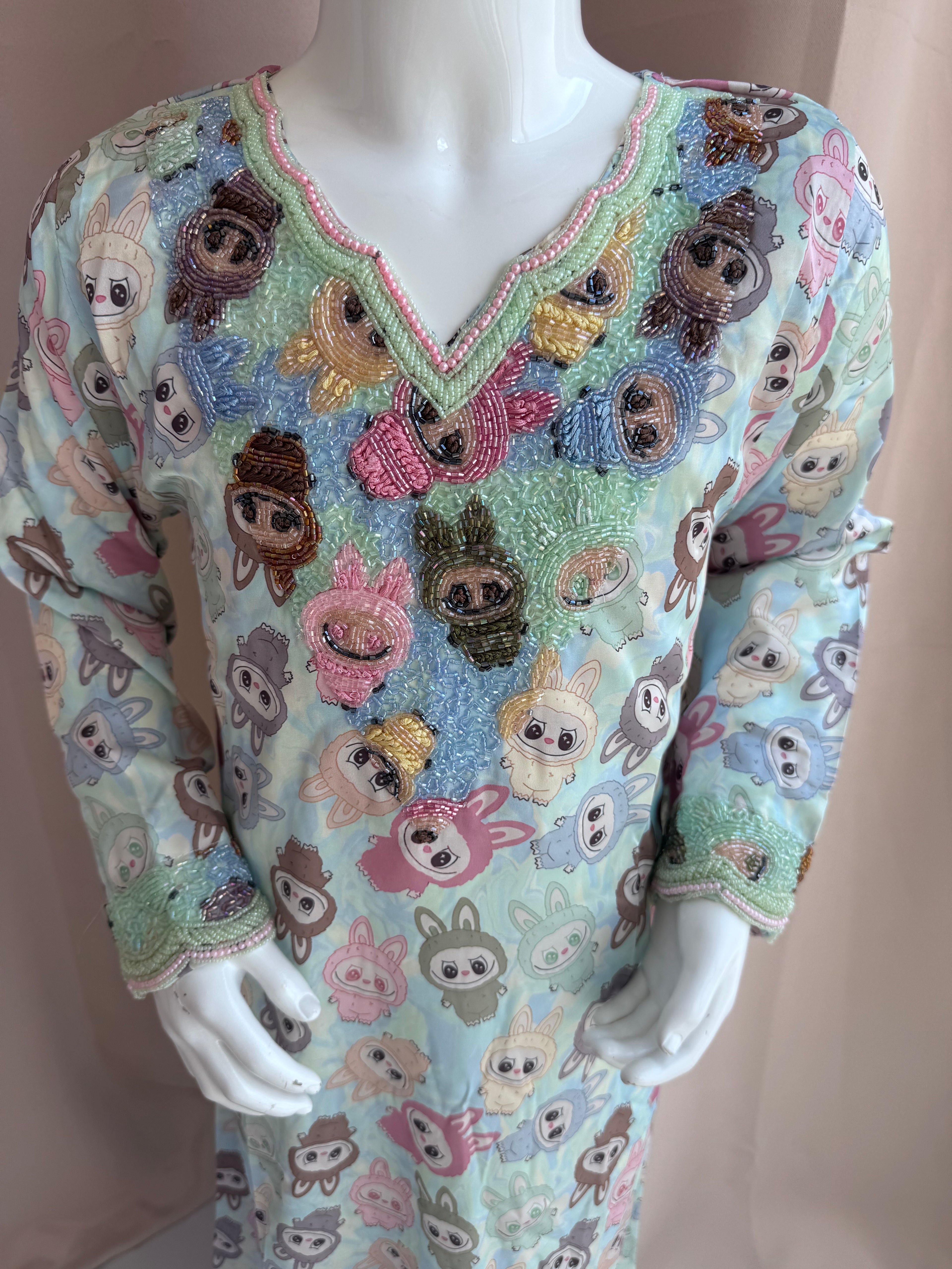 Labubu Green/Multi Makhawer