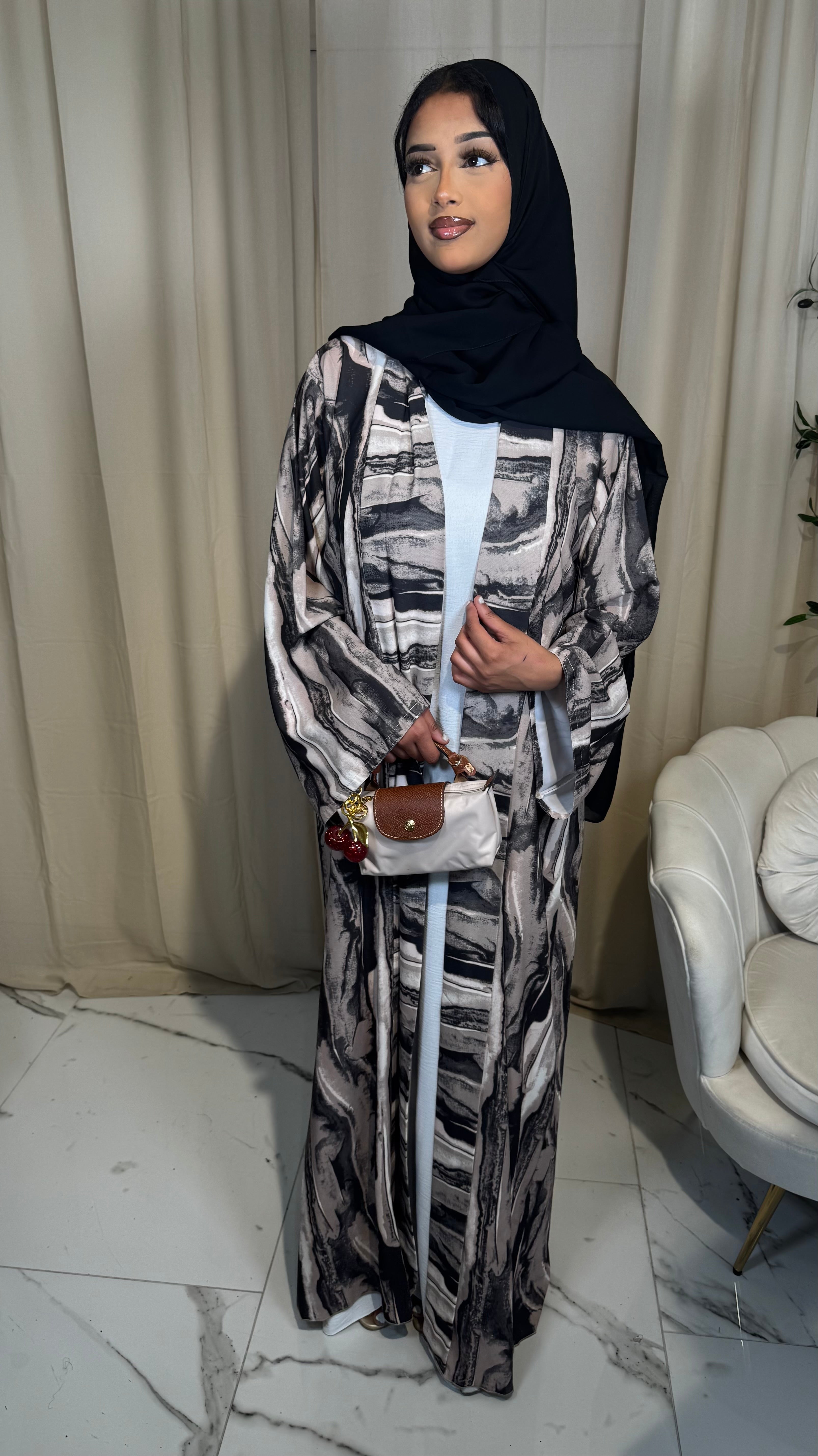 3 Piece Abaya Set